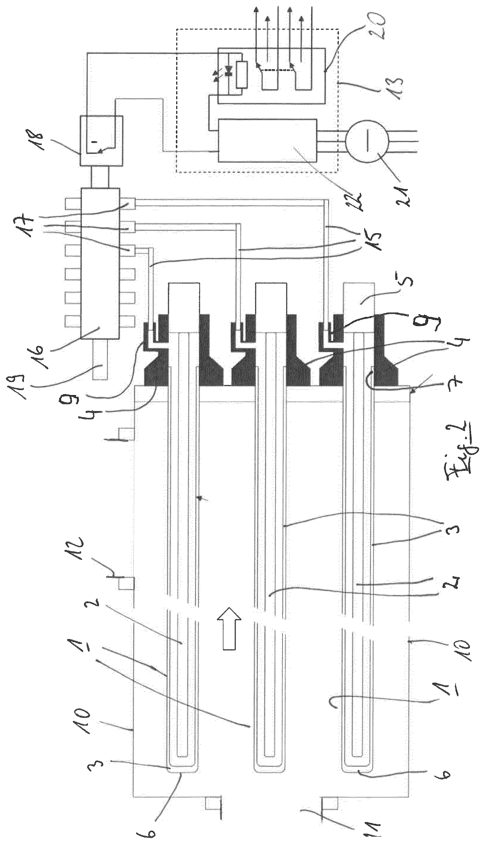 Patent US12552689 Figure 2 – Sleeve break detector for UV disinfection system lamp assembly