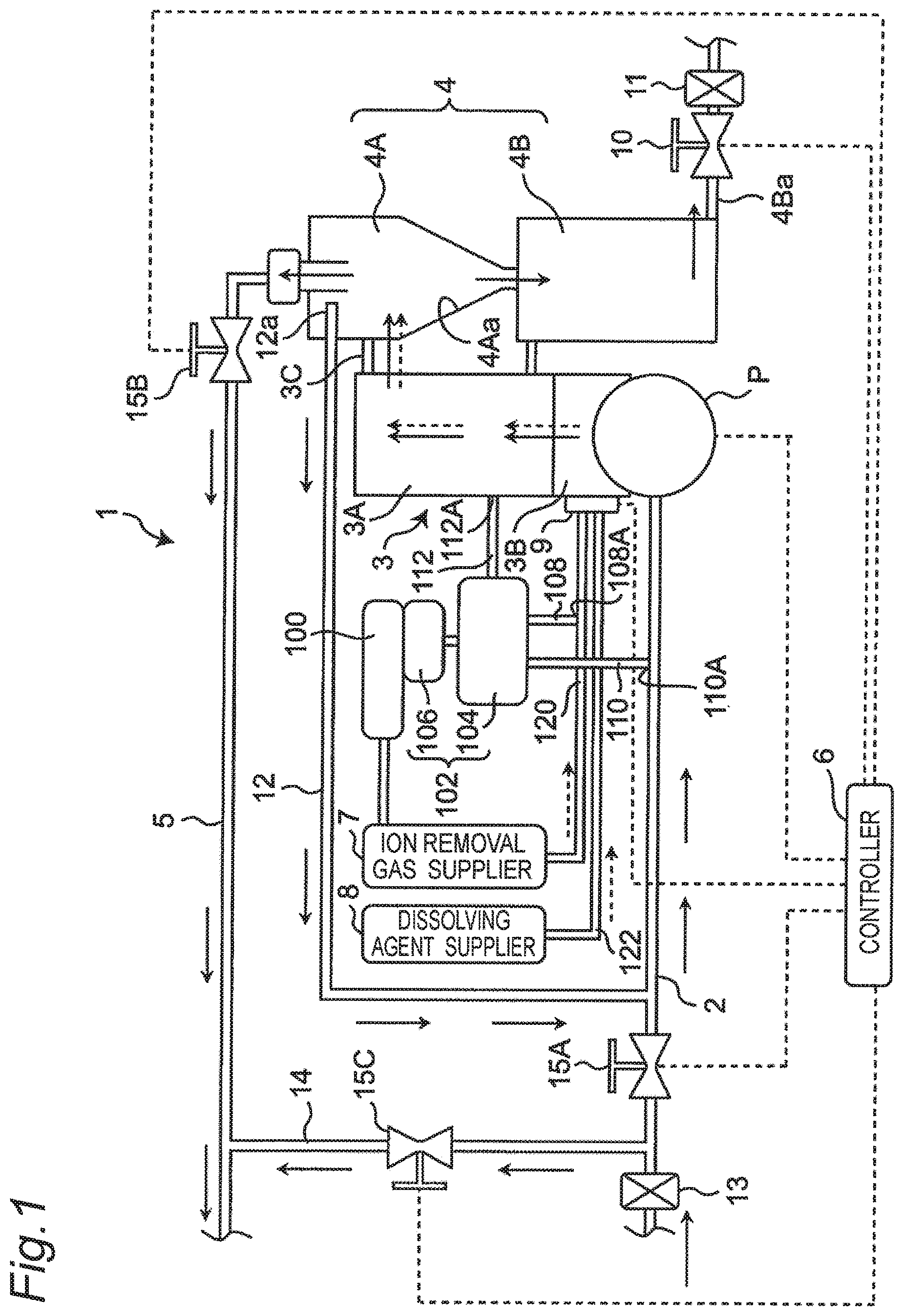 Patent US12552696 Figure 1 – Ion removal system