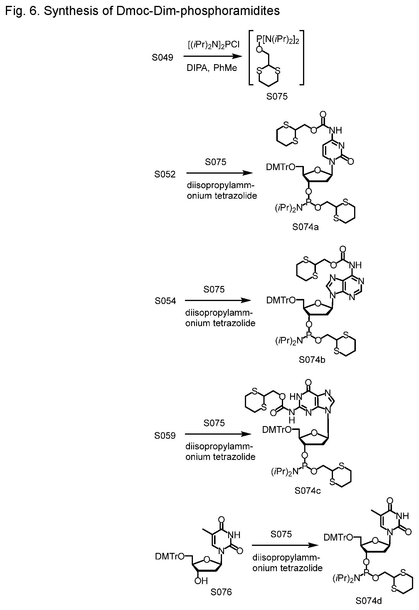 Patent US12552828 Figure 4 – Sensitive oligonucleotide synthesis using sulfur-based functions as protecting groups and linkers