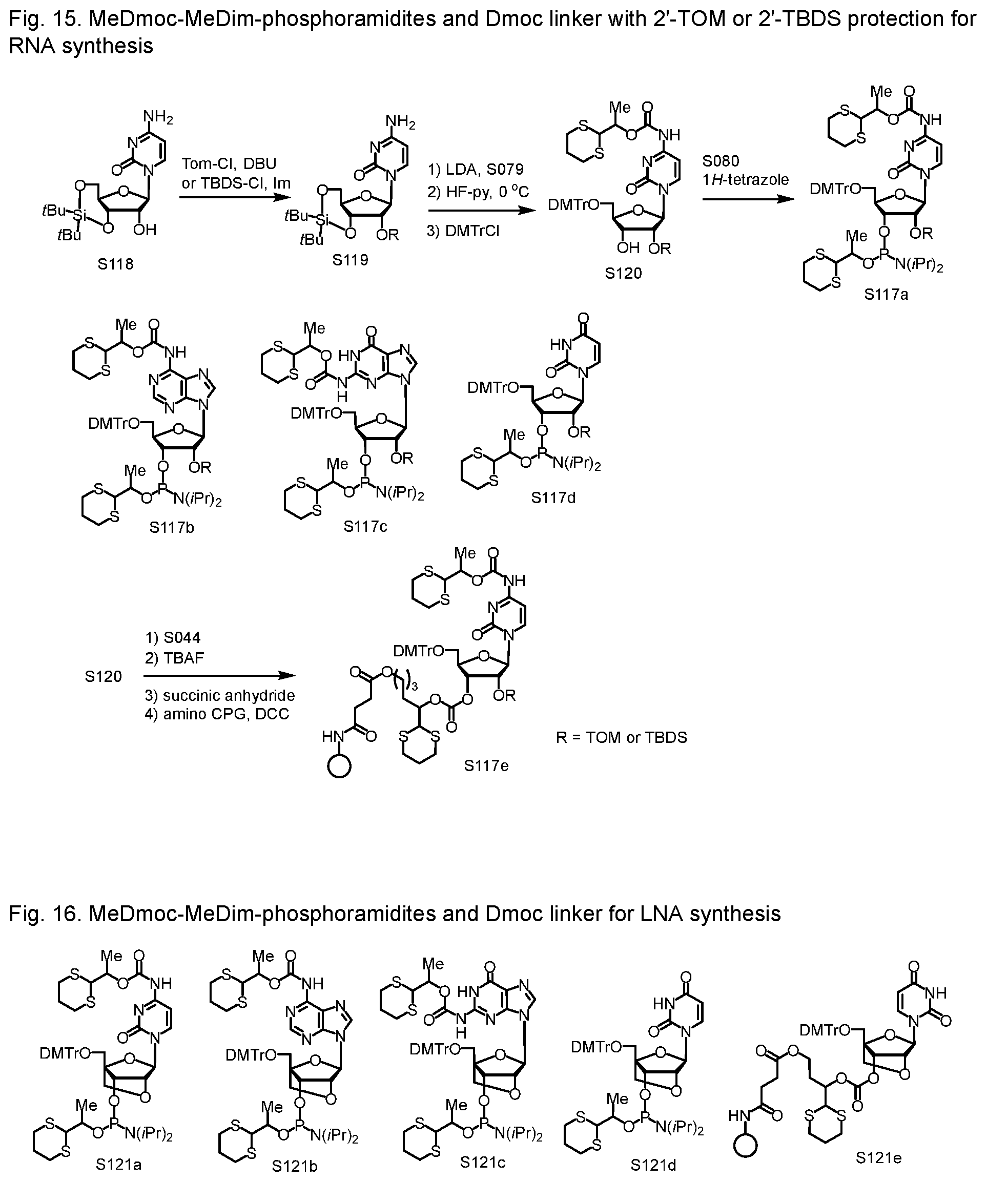 Patent US12552828 Figure 11 – Sensitive oligonucleotide synthesis using sulfur-based functions as protecting groups and linkers
