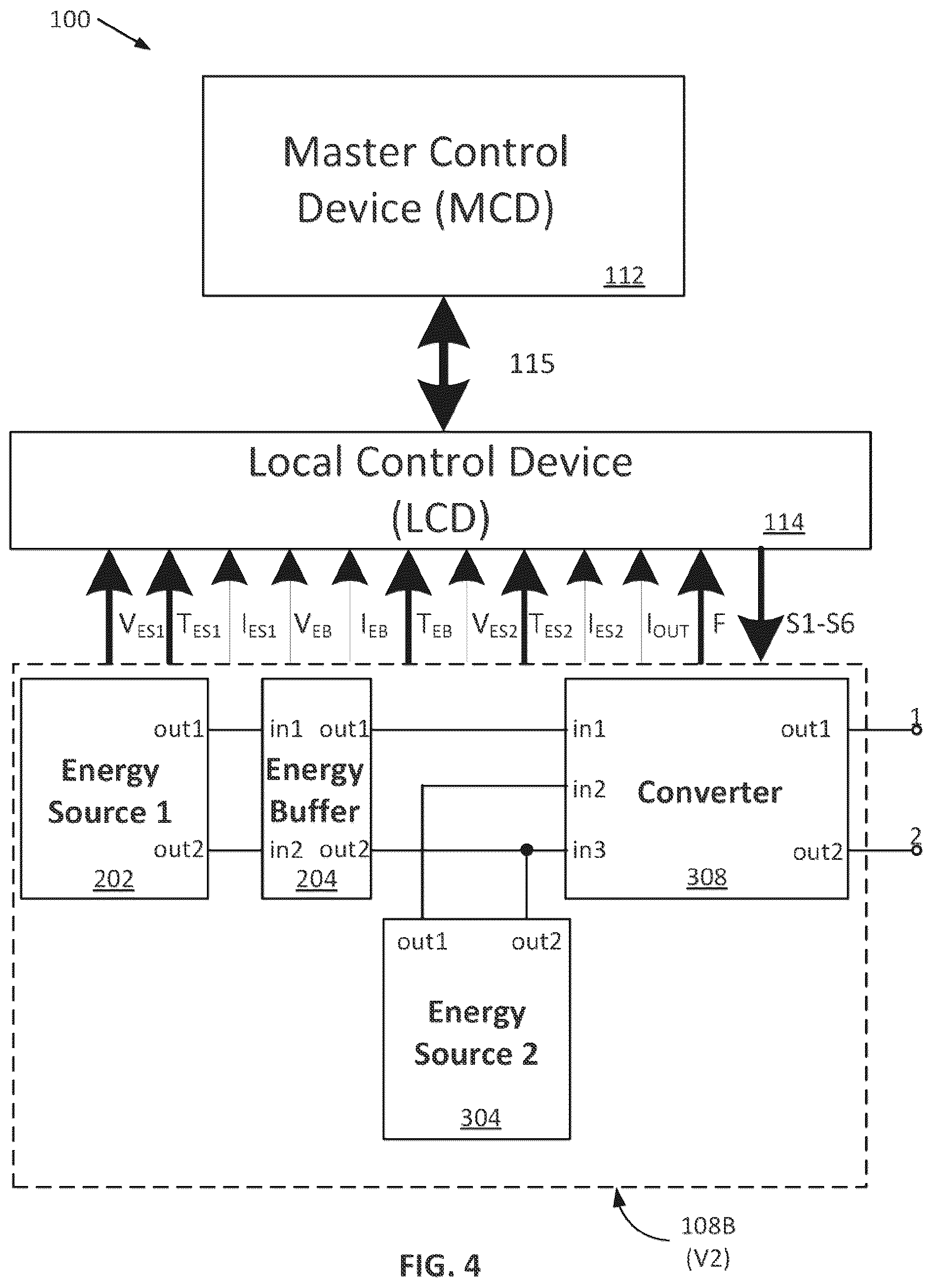 Patent US12556017 Figure 5 – Advanced battery charging on modular levels of energy storage systems