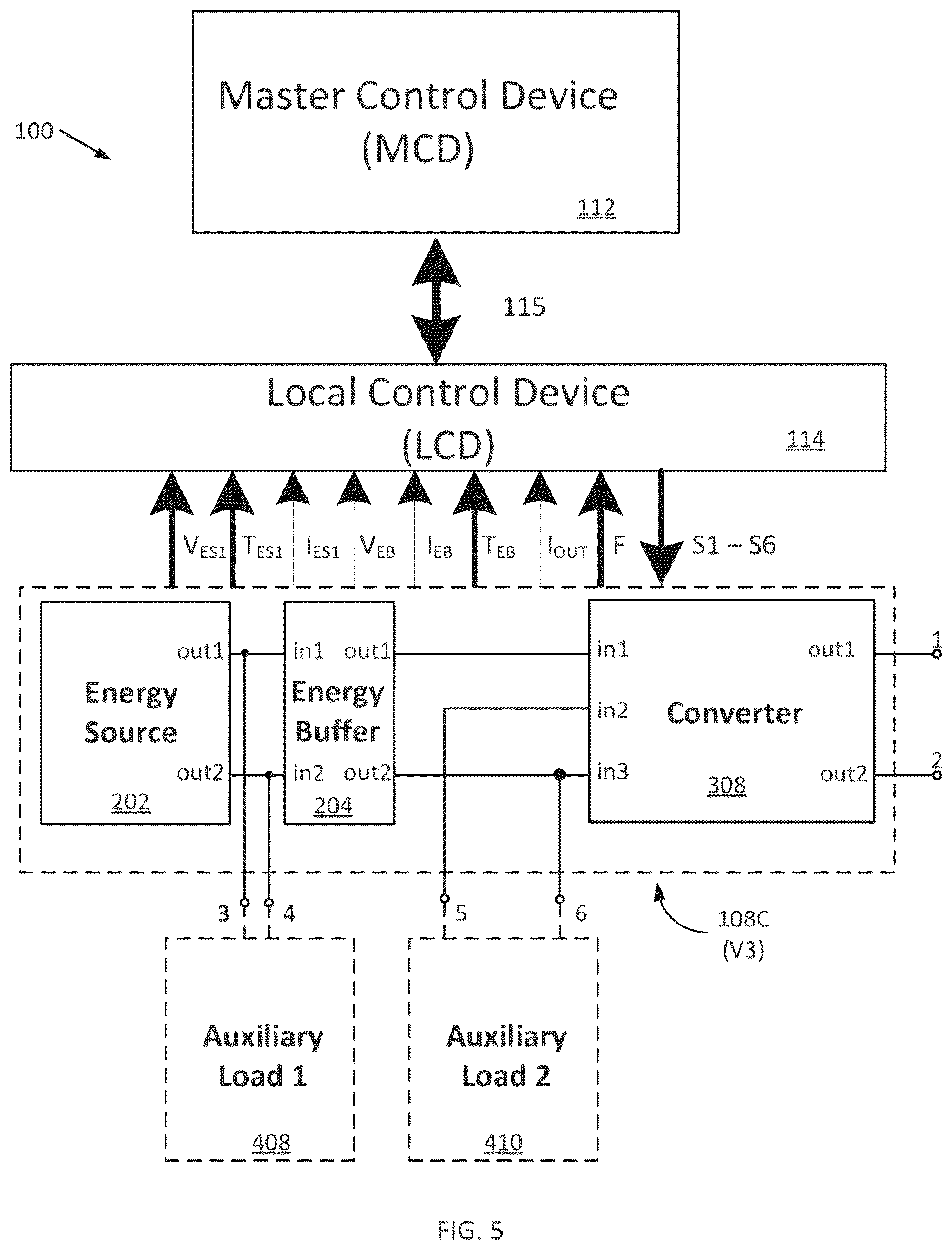 Patent US12556017 Figure 6 – Advanced battery charging on modular levels of energy storage systems
