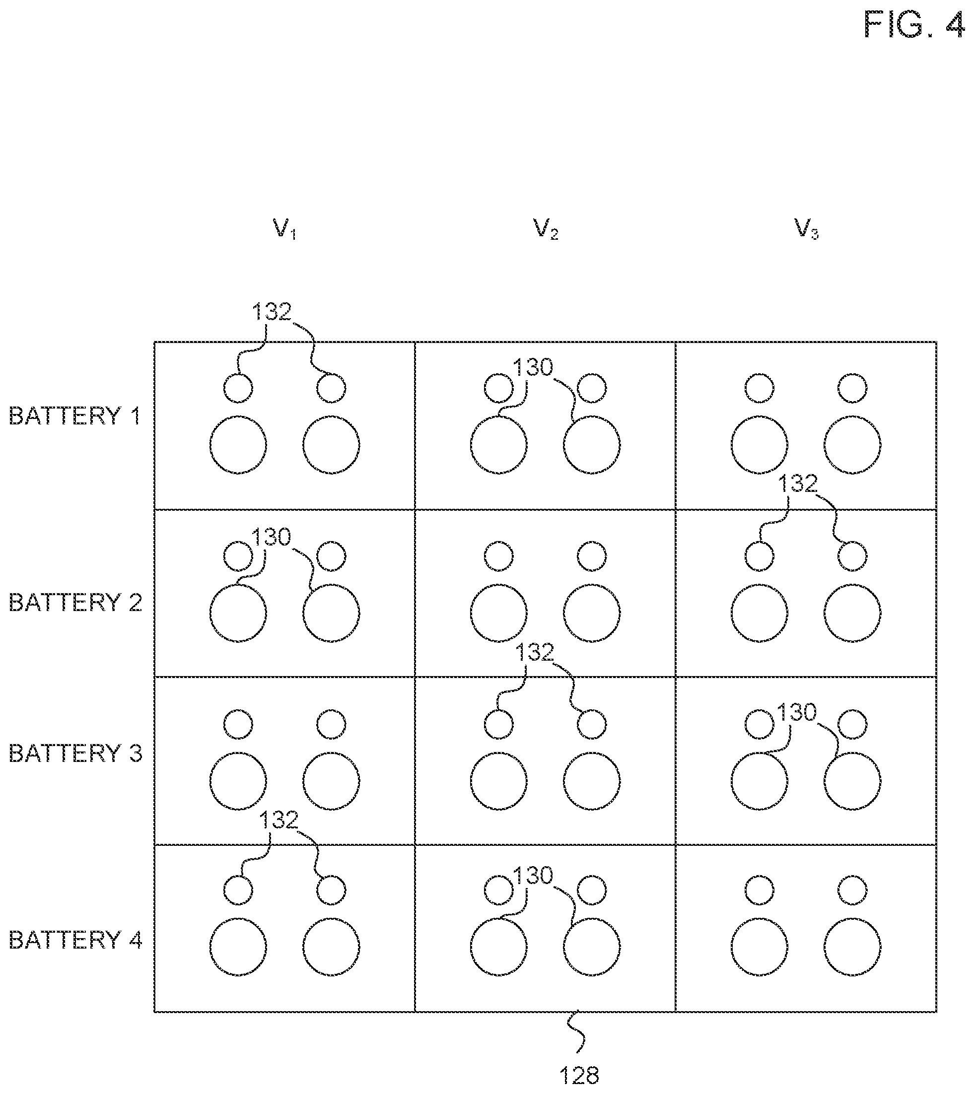 Patent US12556023 Figure 4 – Modular battery pack system with multi-voltage bus