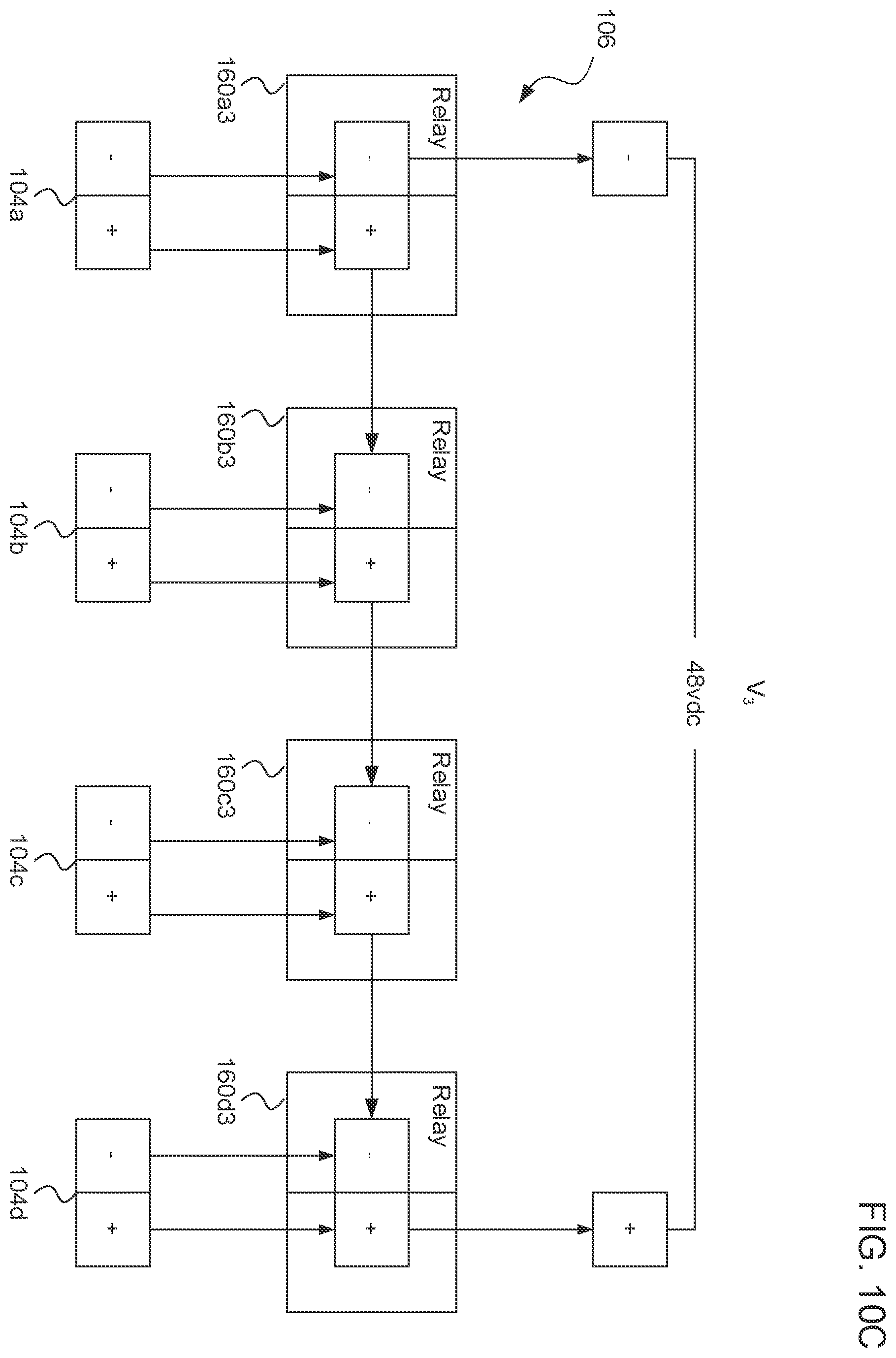 Patent US12556023 Figure 12 – Modular battery pack system with multi-voltage bus