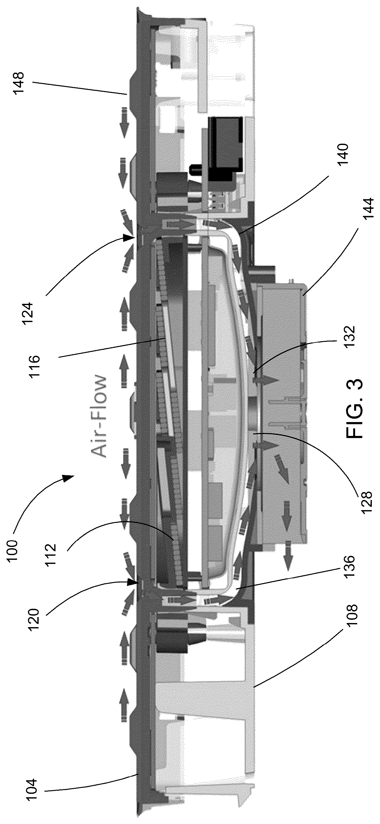 Patent US12556035 Figure 3 – Wireless charger with venting system
