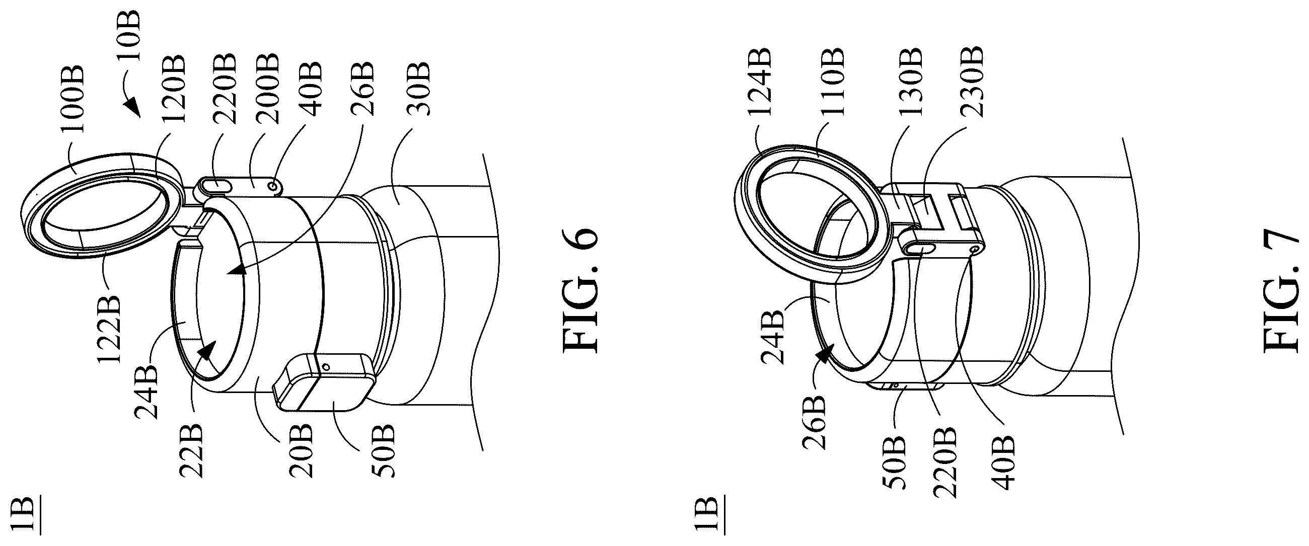 Patent US12556045 Figure 5 – Container and lid and attachment thereof
