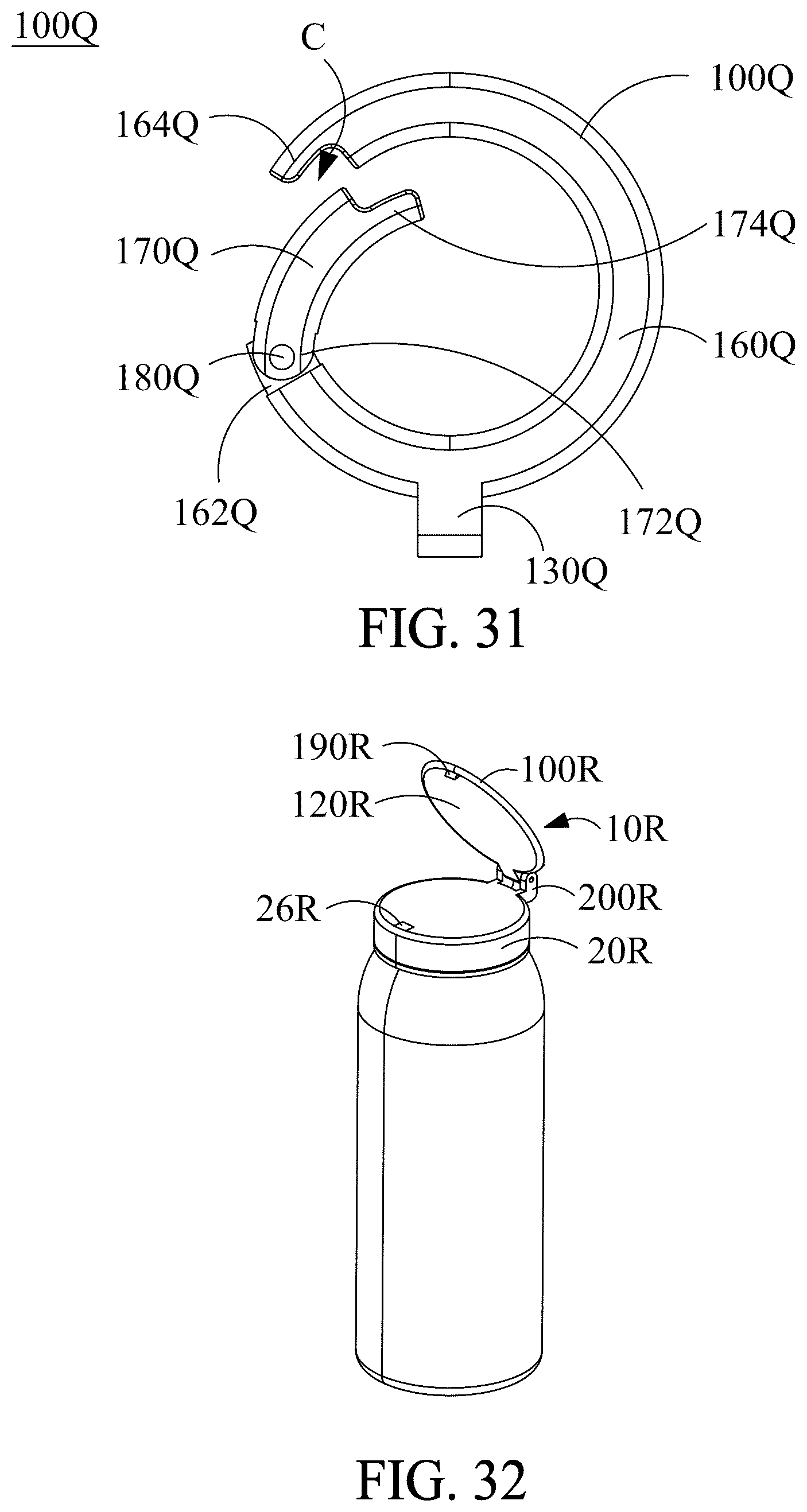 Patent US12556045 Figure 18 – Container and lid and attachment thereof