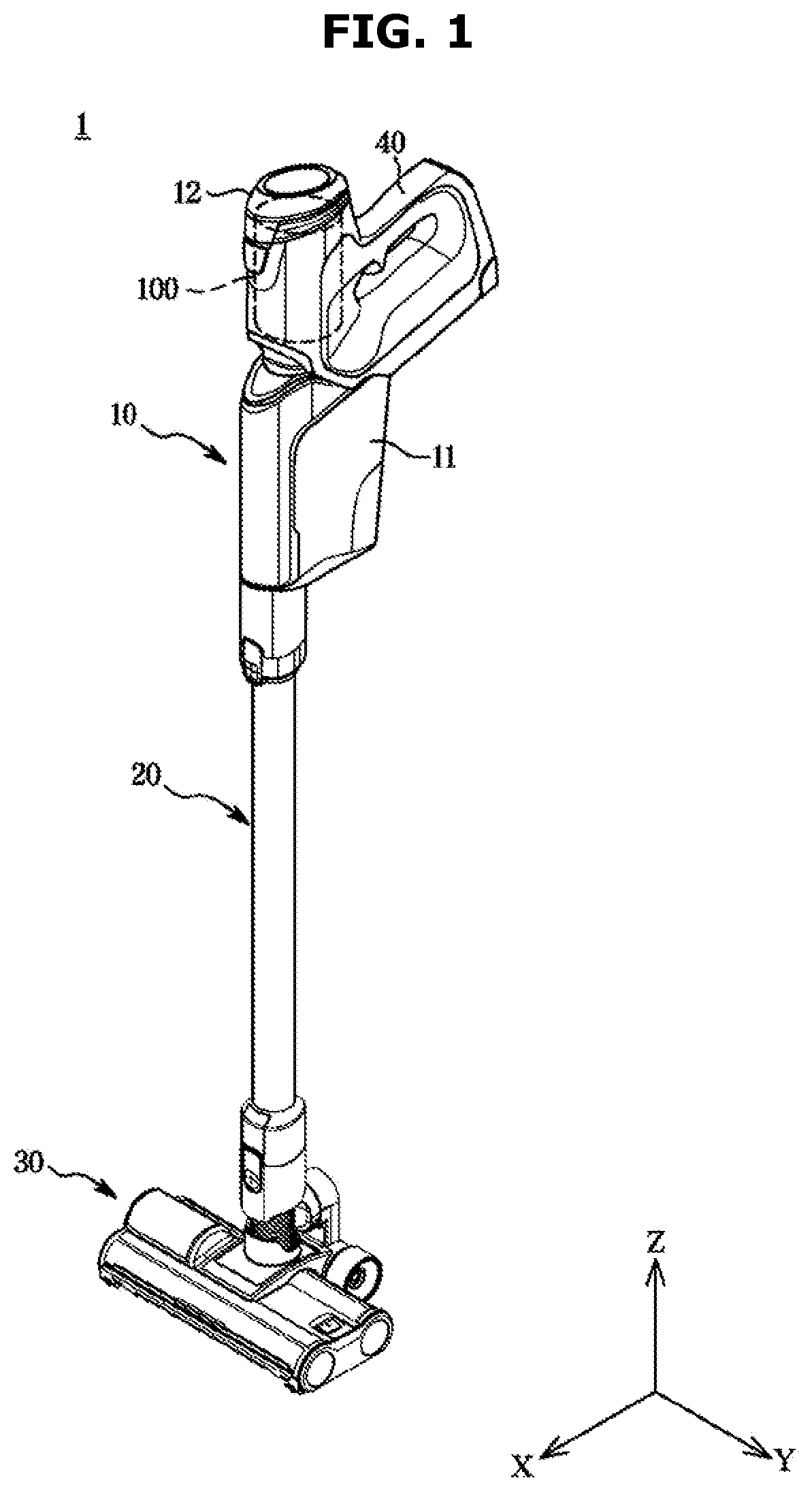 Patent US12556059 — Motor and cleaner having the same — Figure 1
