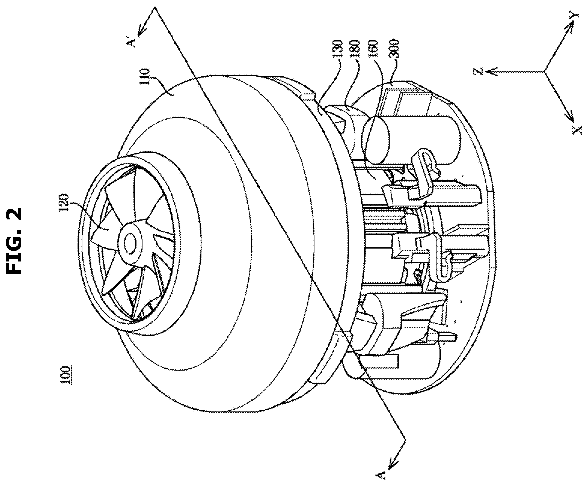 Patent US12556059 Figure 2 – Motor and cleaner having the same