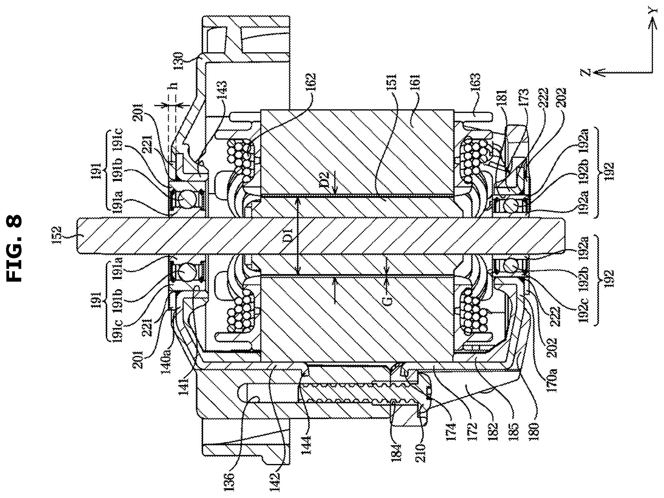 Patent US12556059 Figure 8 – Motor and cleaner having the same