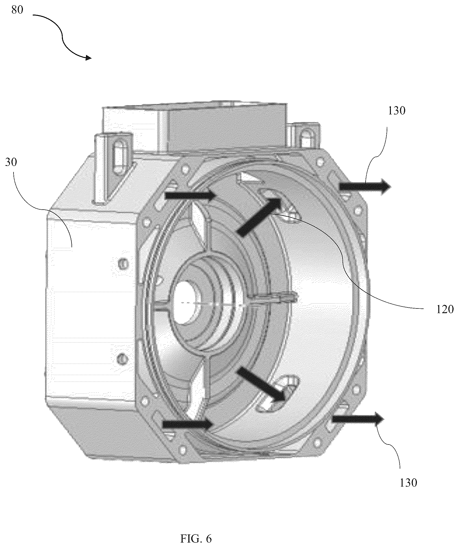 Patent US12556061 Figure 6 – Induction motor cooling system