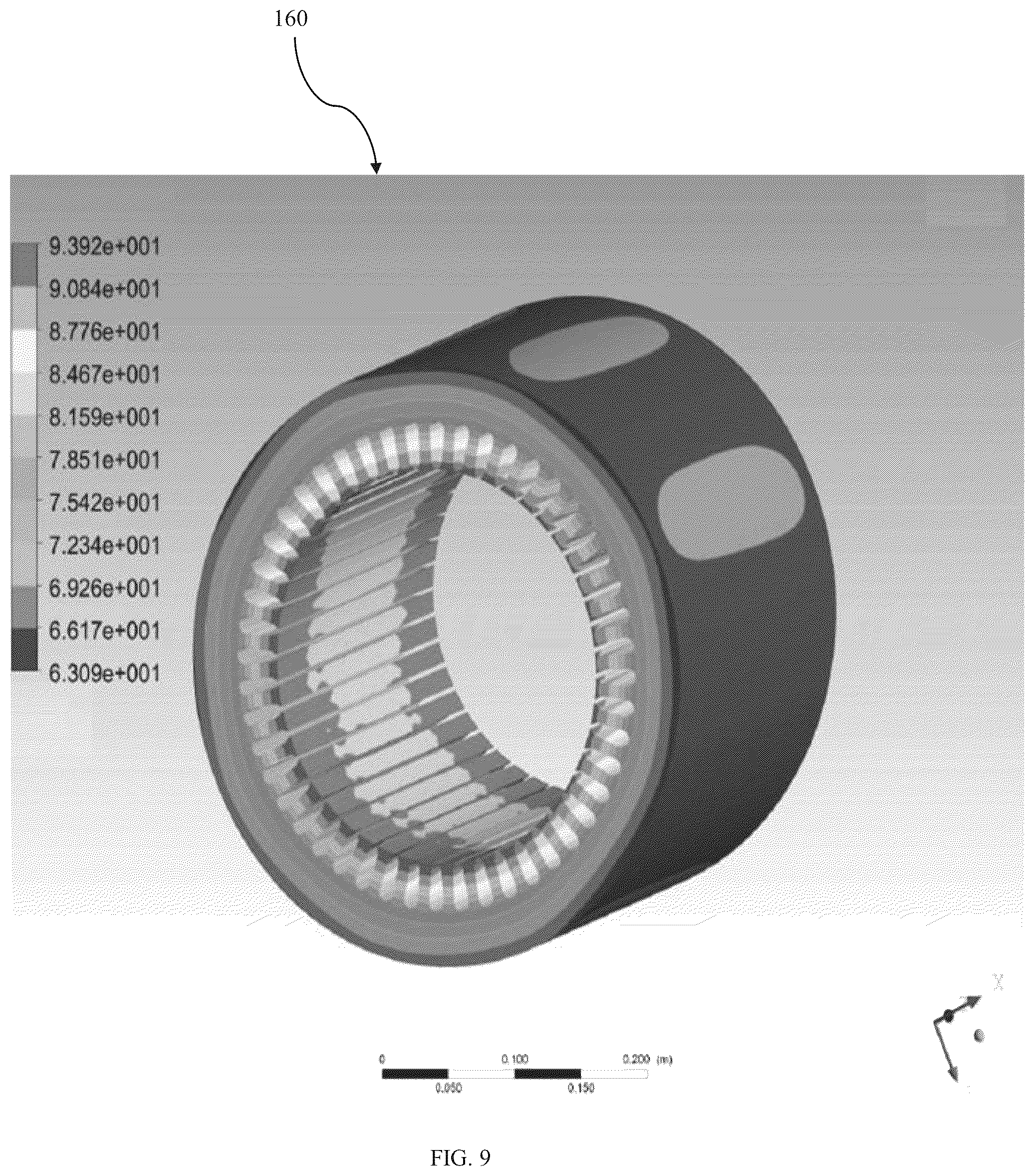 Patent US12556061 Figure 9 – Induction motor cooling system