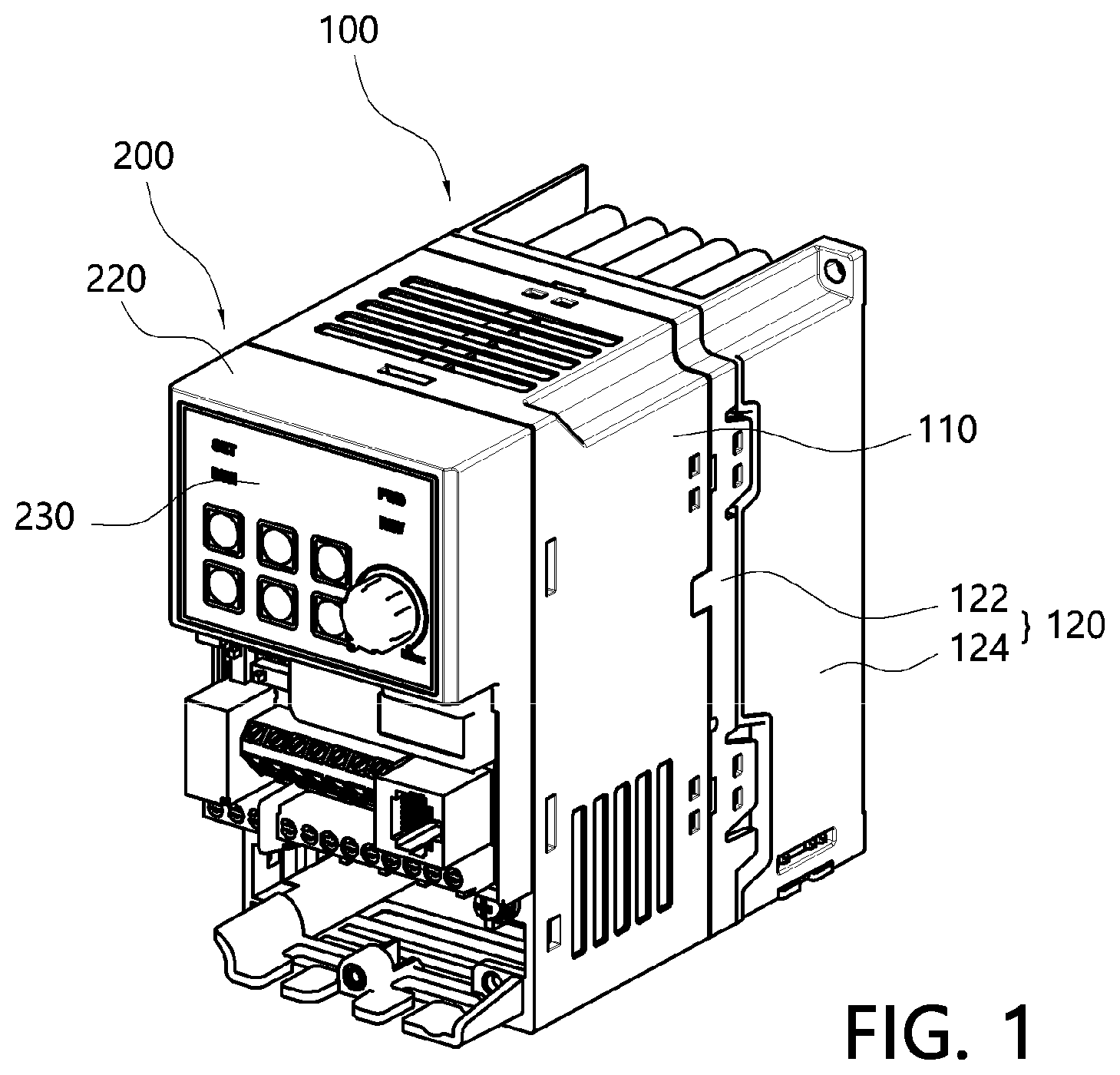 Patent US12556070 Figure 1 – Electric motor drive device