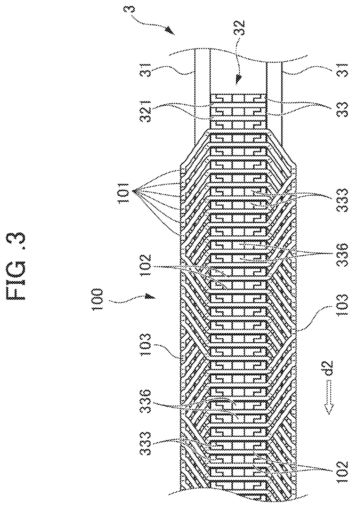 Patent US12556072 Figure 3 – Coil forming apparatus and coil forming method