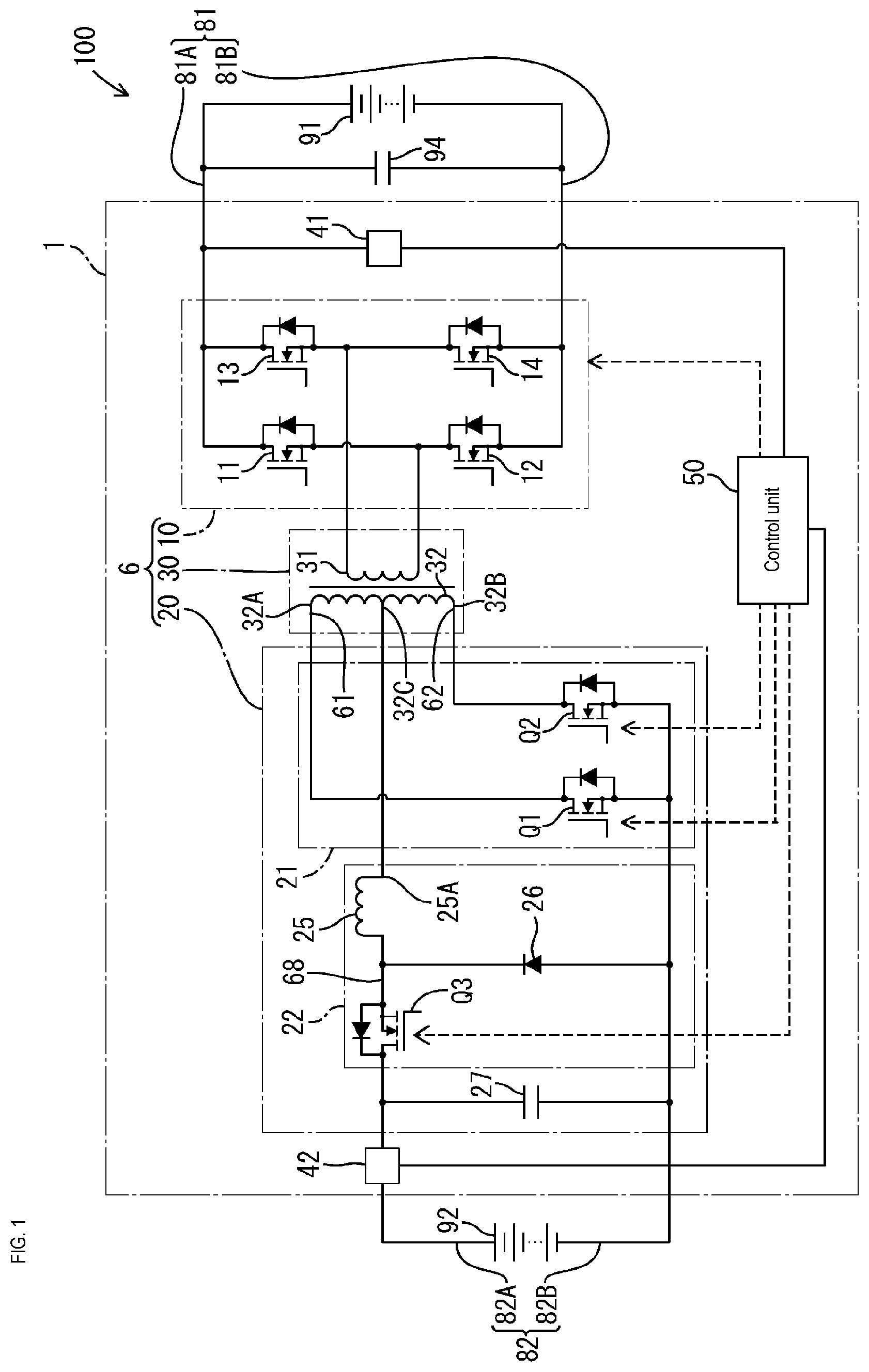 Patent US12556105 — Power converter apparatus — Figure 1