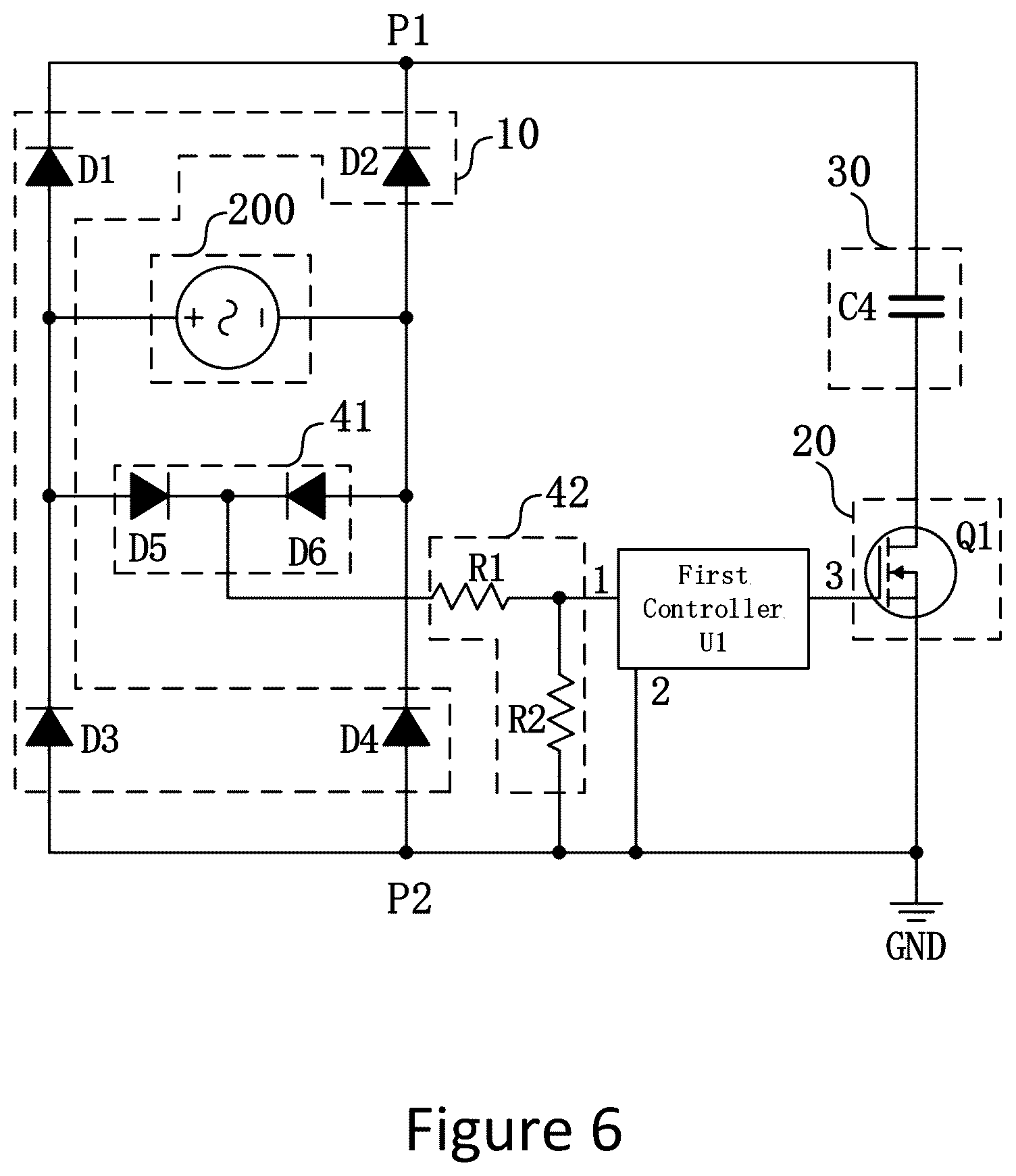 Patent US12556108 Figure 6 – Power supply circuit, power supply method and electronic device