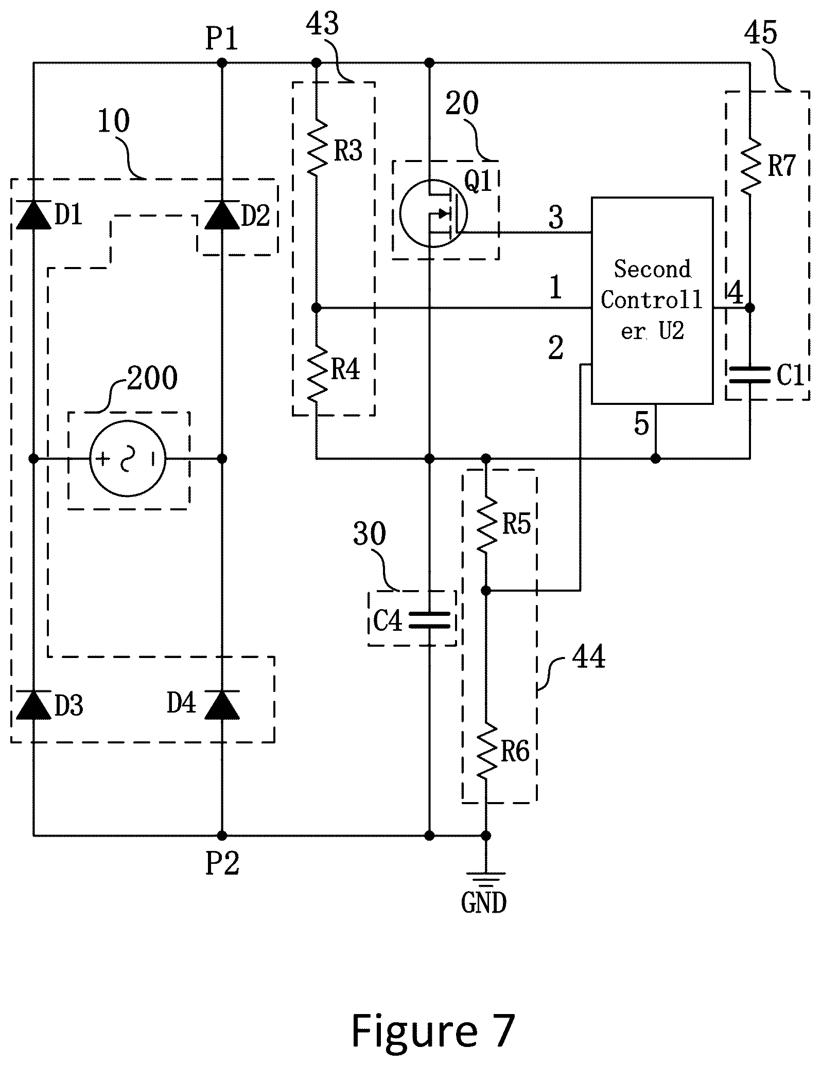 Patent US12556108 Figure 7 – Power supply circuit, power supply method and electronic device