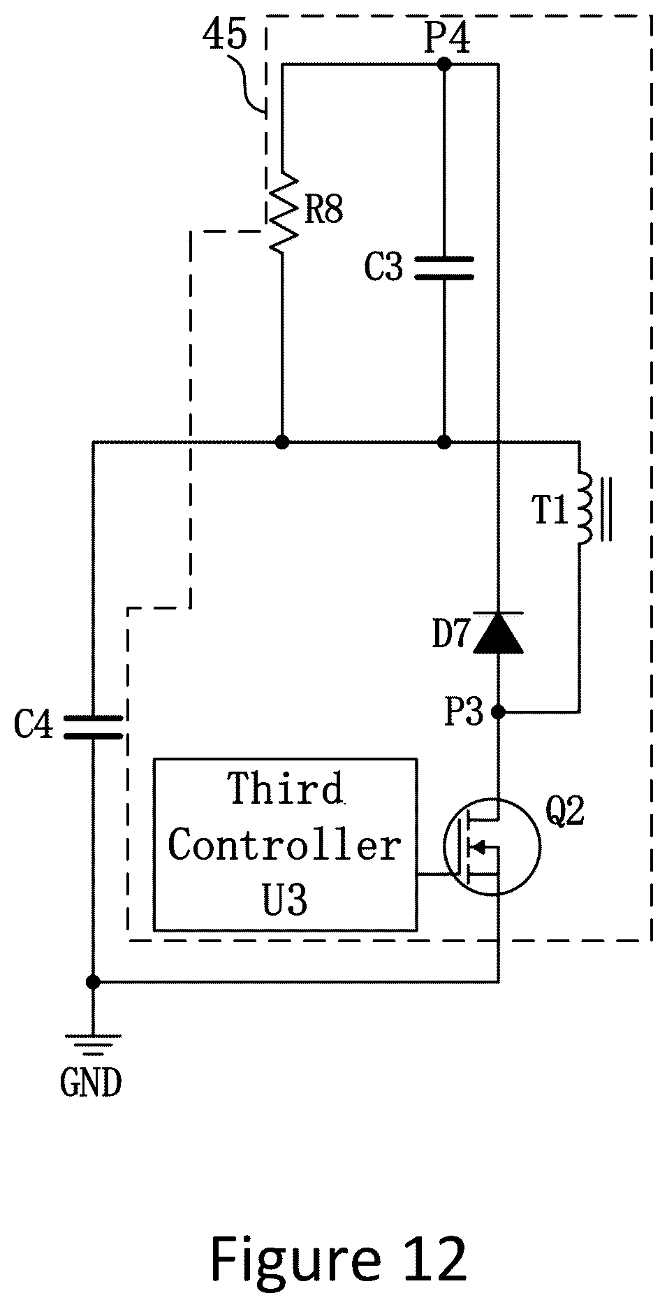 Patent US12556108 Figure 12 – Power supply circuit, power supply method and electronic device