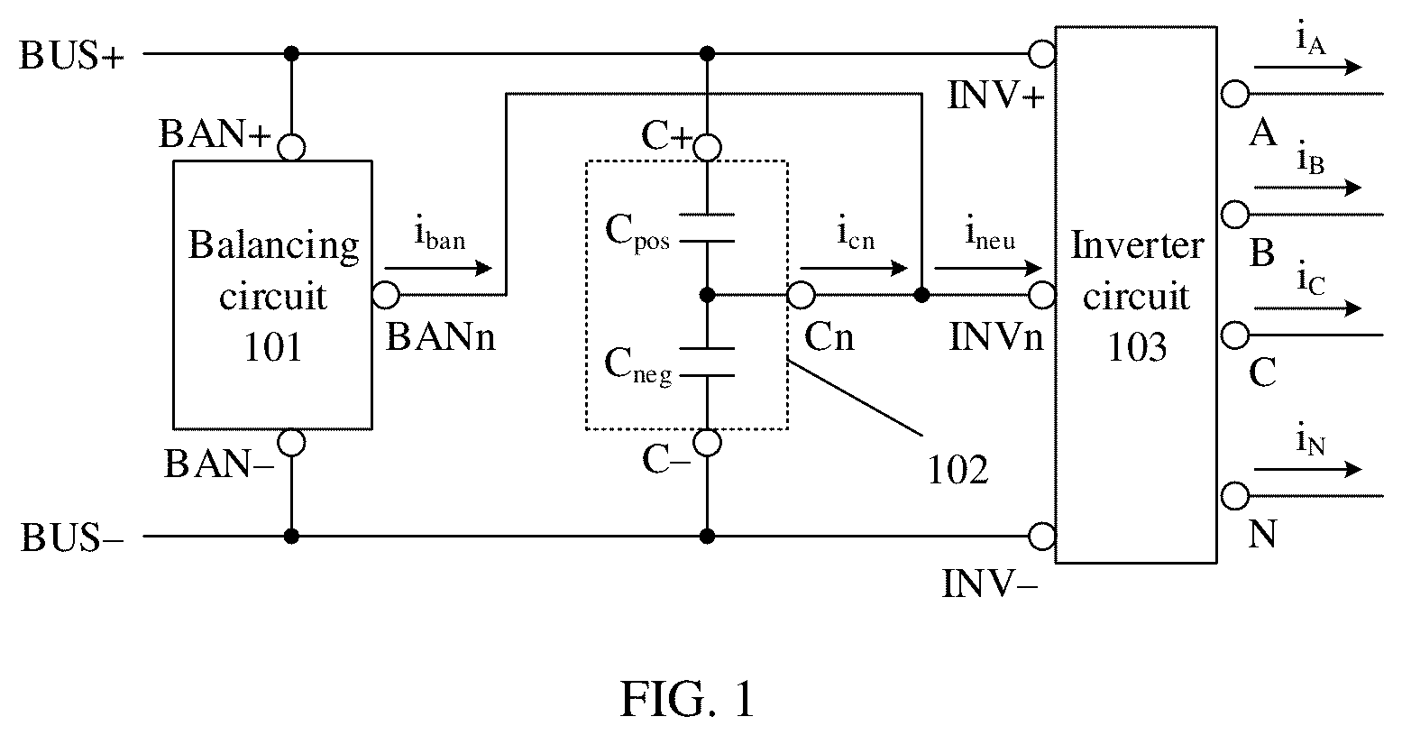 Patent US12556110 Figure 1 – Inverter and inverter control method