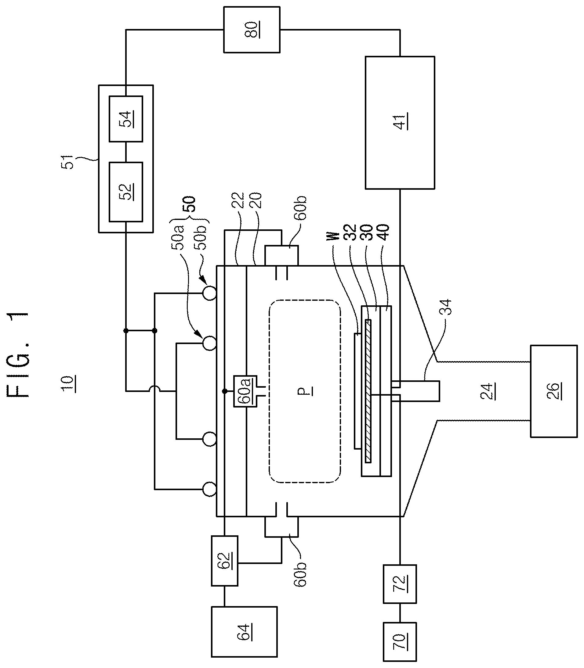 Patent US12556111 — Power generator with partial sinusoidal waveform, plasma processing apparatus including the same and method of manufacturing semiconductor device using the same — Figure 1