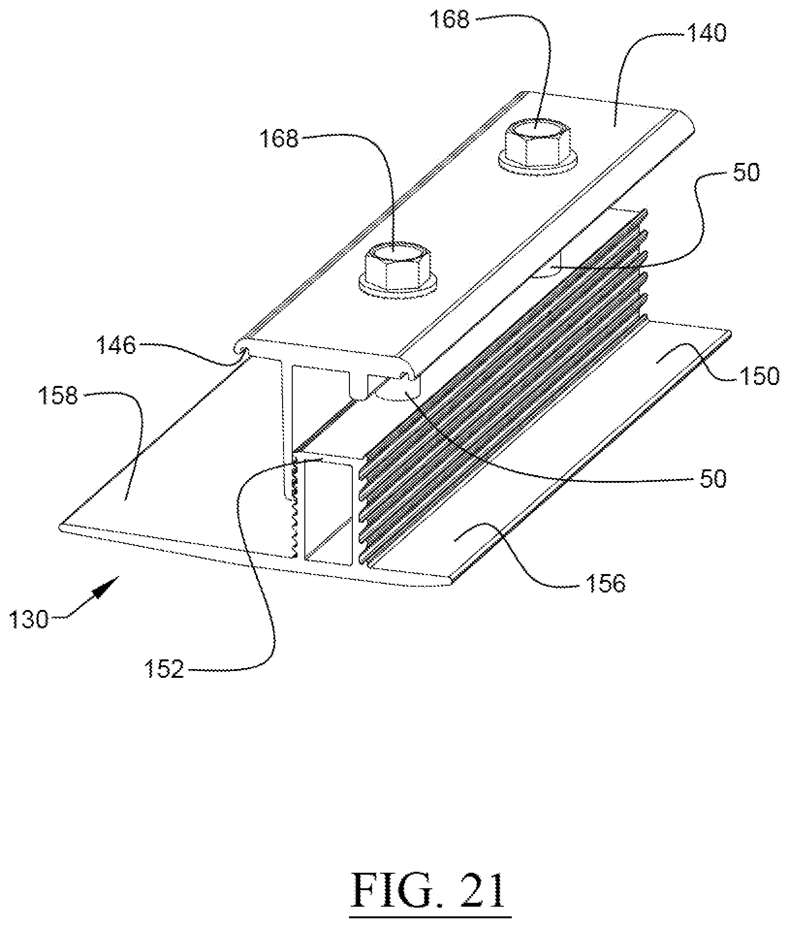 Patent US12556128 Figure 11 – Universal sloped roof solar panel mounting system