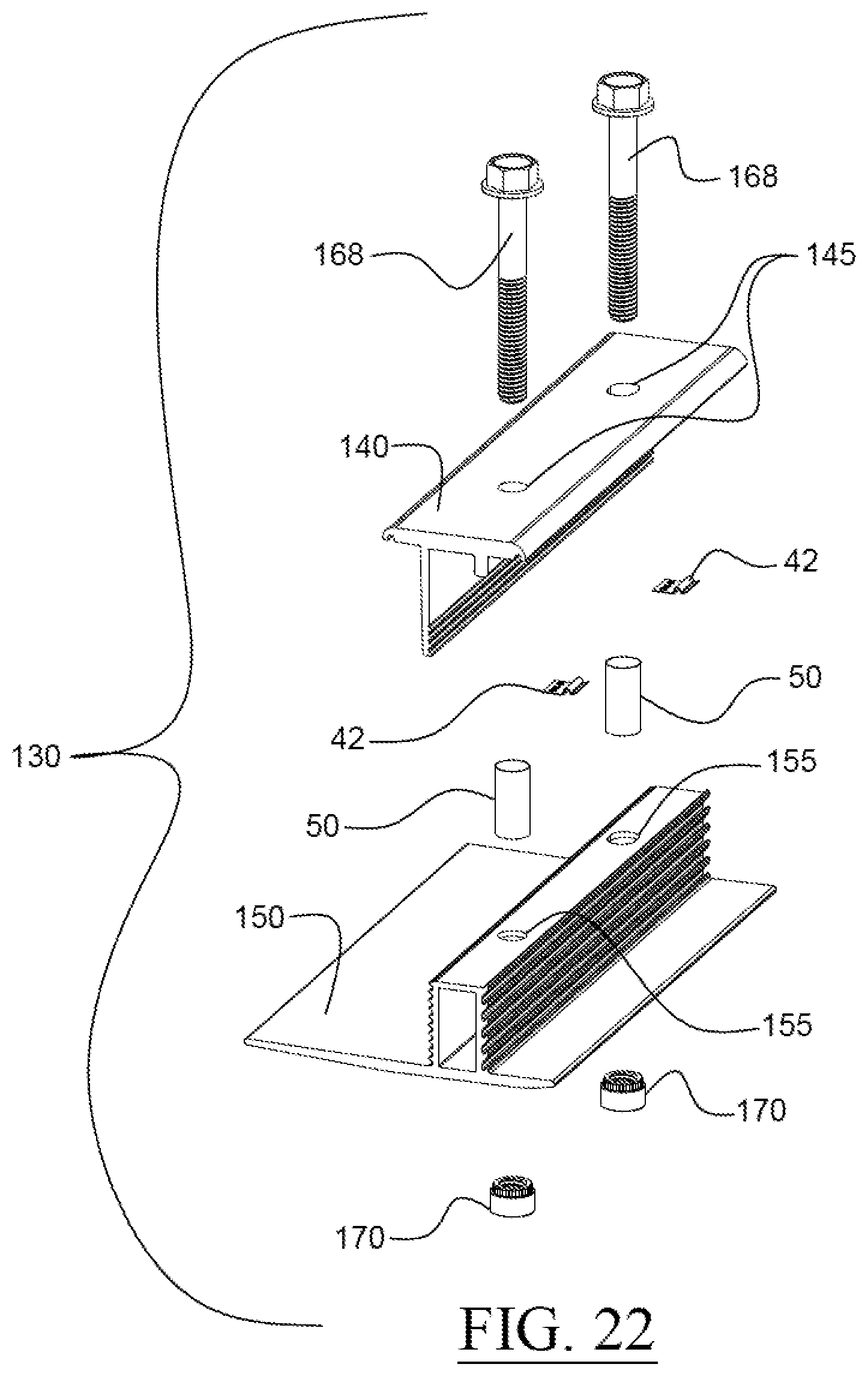 Patent US12556128 Figure 12 – Universal sloped roof solar panel mounting system