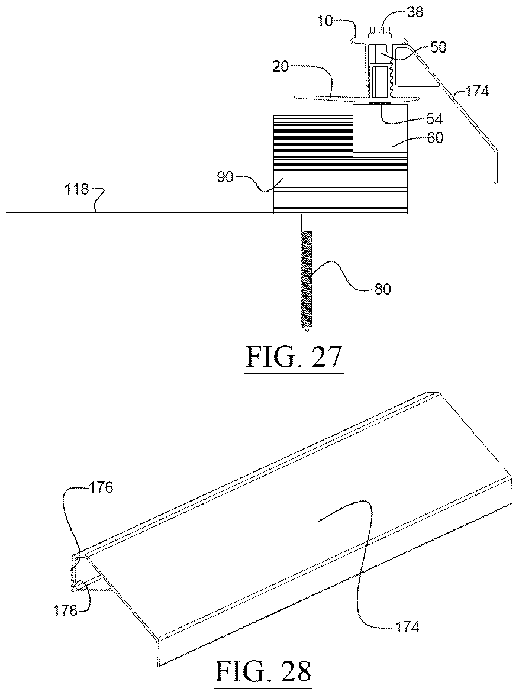 Patent US12556128 Figure 15 – Universal sloped roof solar panel mounting system
