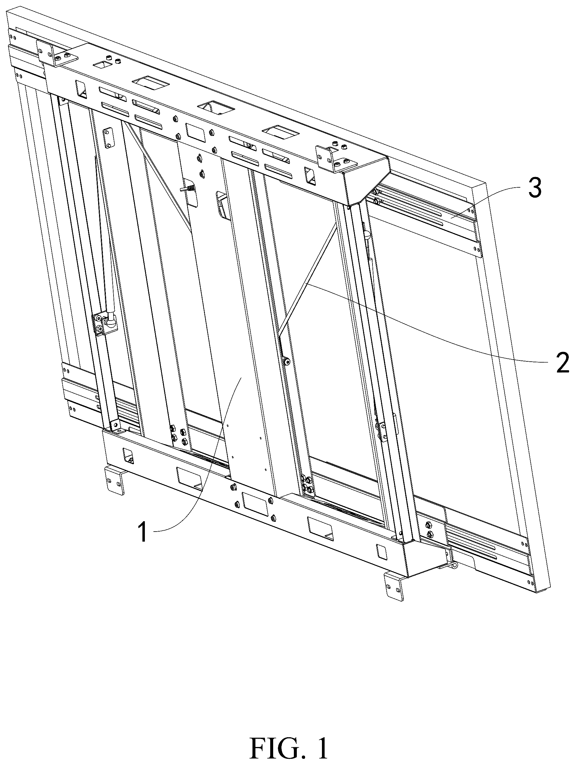 Patent US12556129 Figure 1 – Electric lifting photovoltaic panel power generation device
