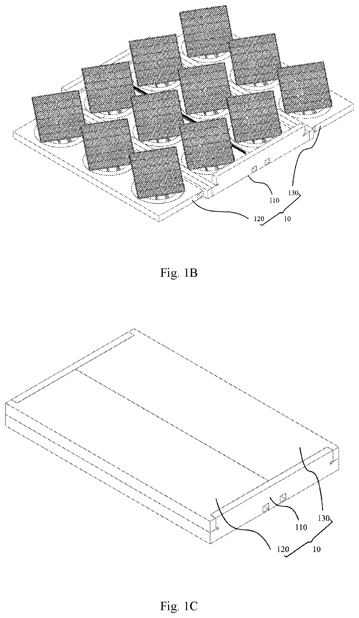 Patent US12556135 Figure 2 – Self-cleaning foldable solar panel system