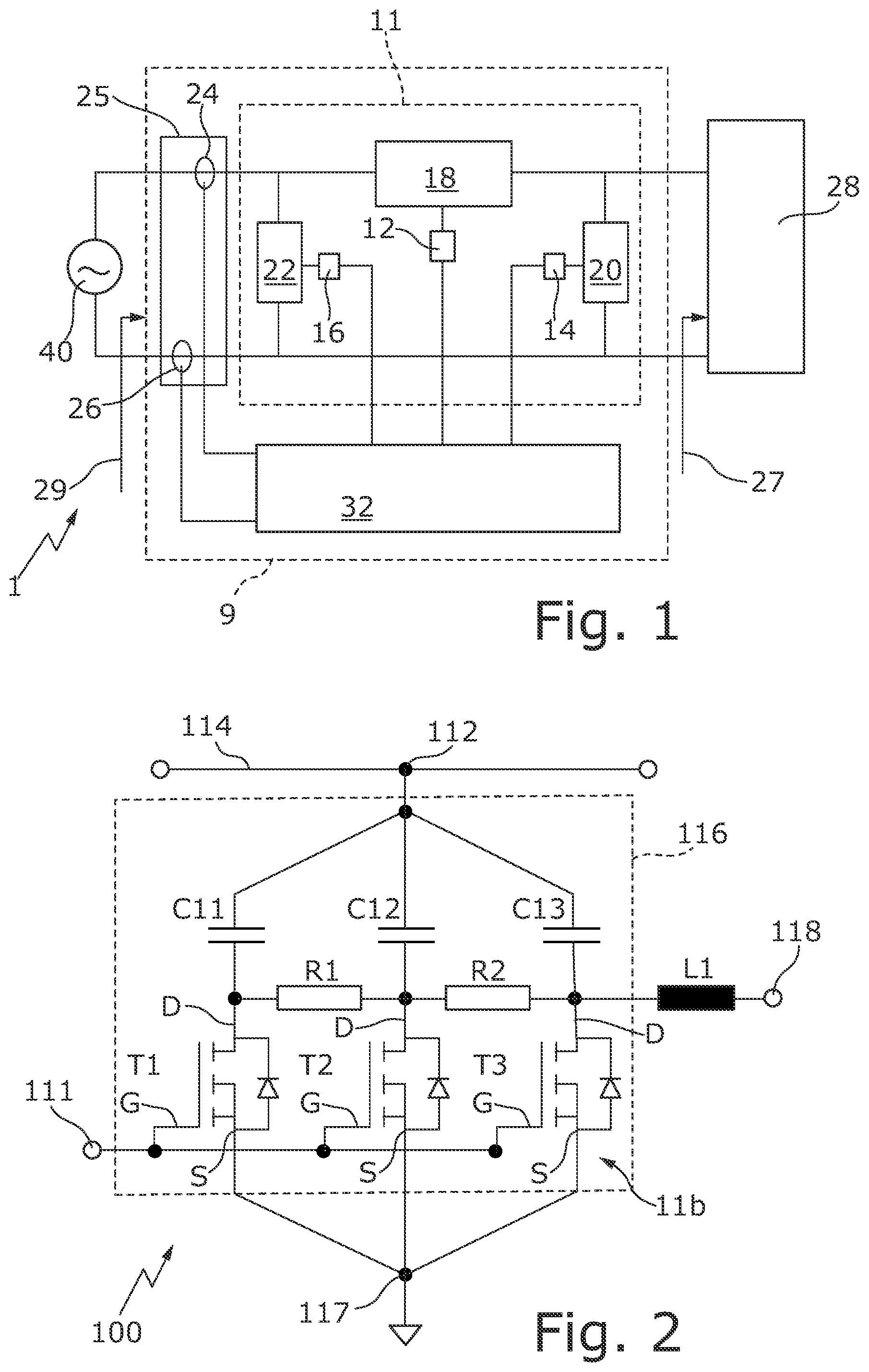 Patent US12556153 — Switchable-reactor unit, variable reactor, high-frequency generator, and impedance adjustment assembly having a switchable-reactor unit — Figure 1