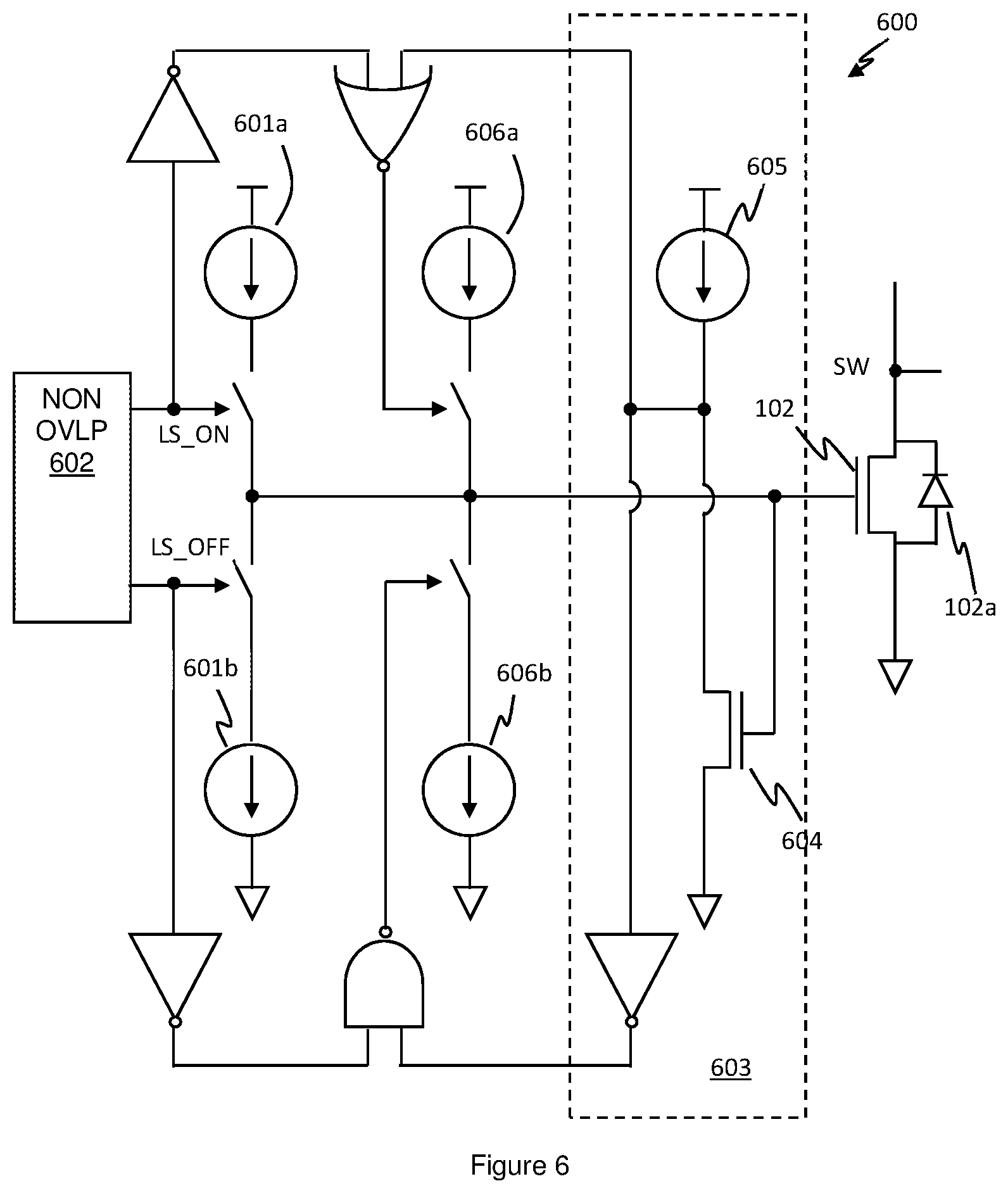 Patent US12556165 Figure 4 – Control of inductor switching