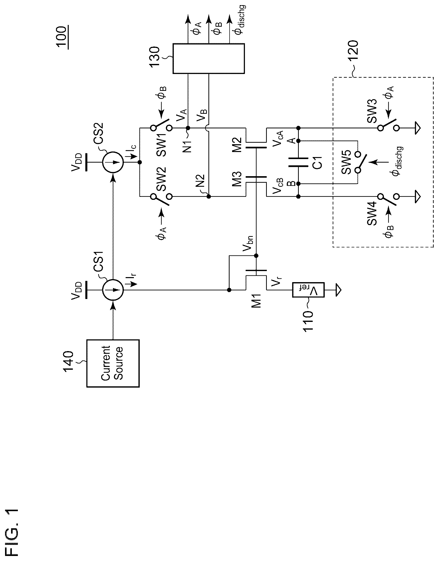 Patent US12556167 Figure 1 – Oscillator circuit