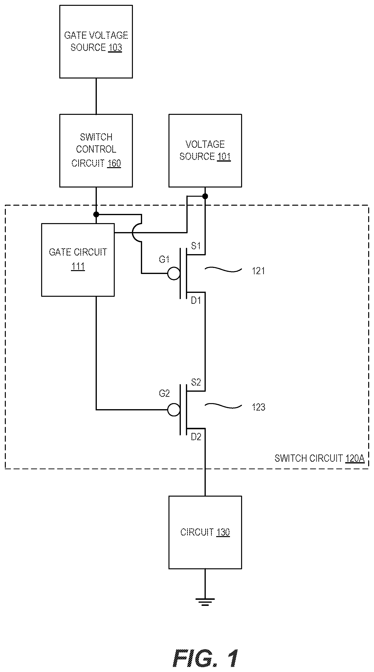 Patent US12556177 Figure 1 – Power switch circuit