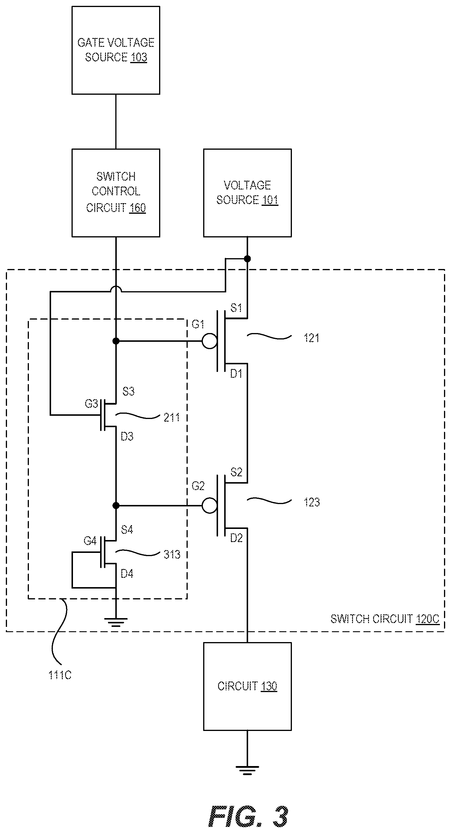 Patent US12556177 Figure 3 – Power switch circuit