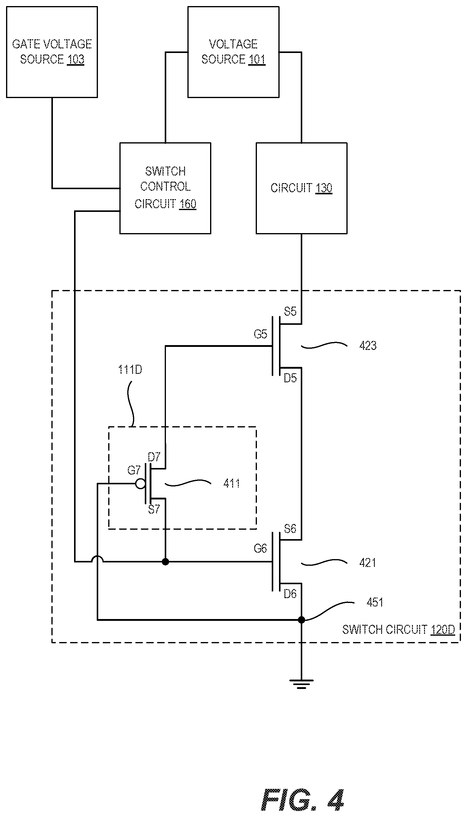 Patent US12556177 Figure 4 – Power switch circuit