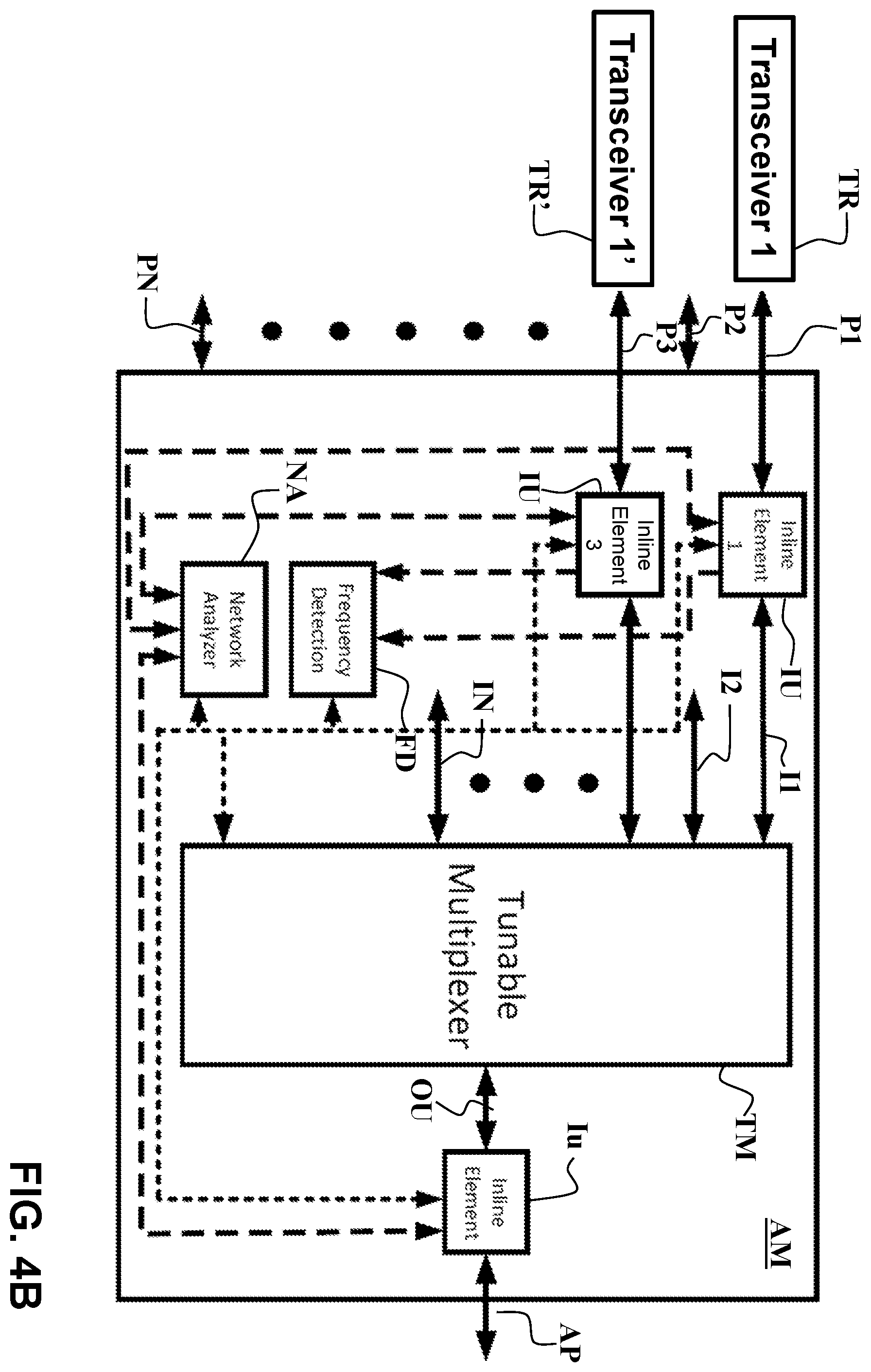 Patent US12556204 Figure 4 – Active multiplexer
