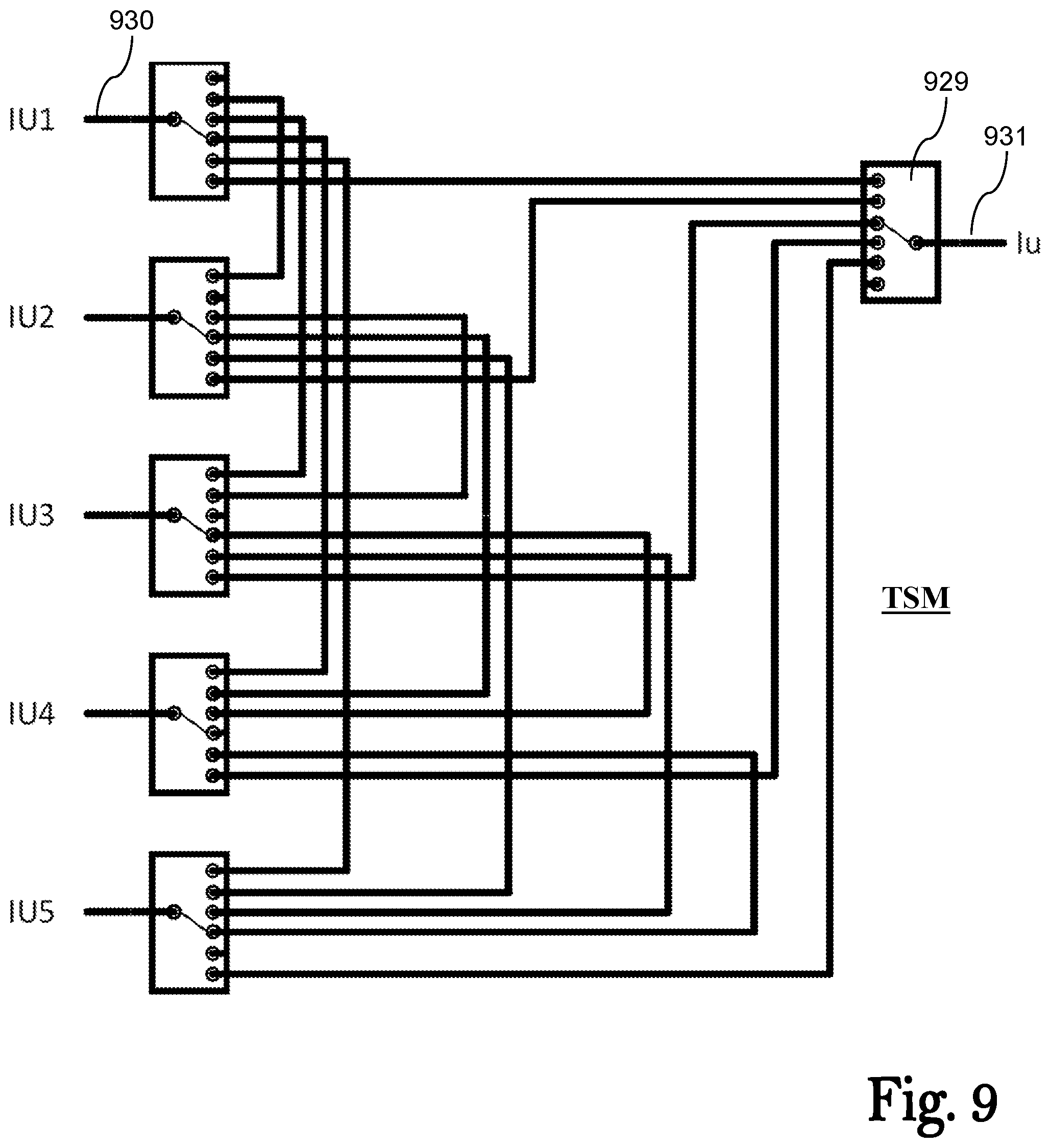 Patent US12556204 Figure 9 – Active multiplexer