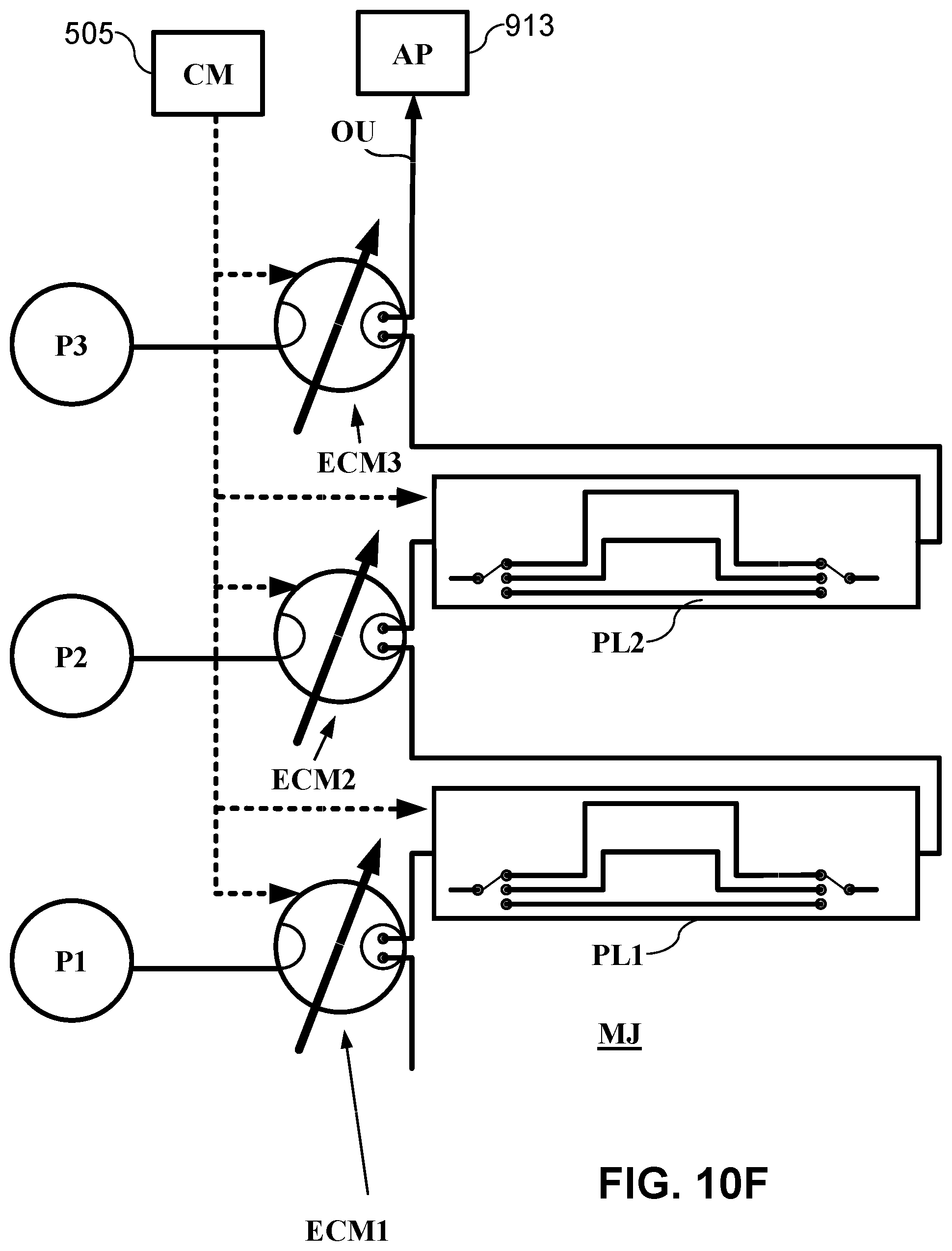 Patent US12556204 Figure 15 – Active multiplexer