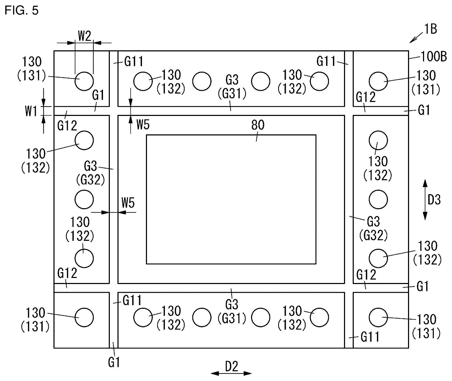 Patent US12556209 Figure 5 – Radio-frequency module and communication device