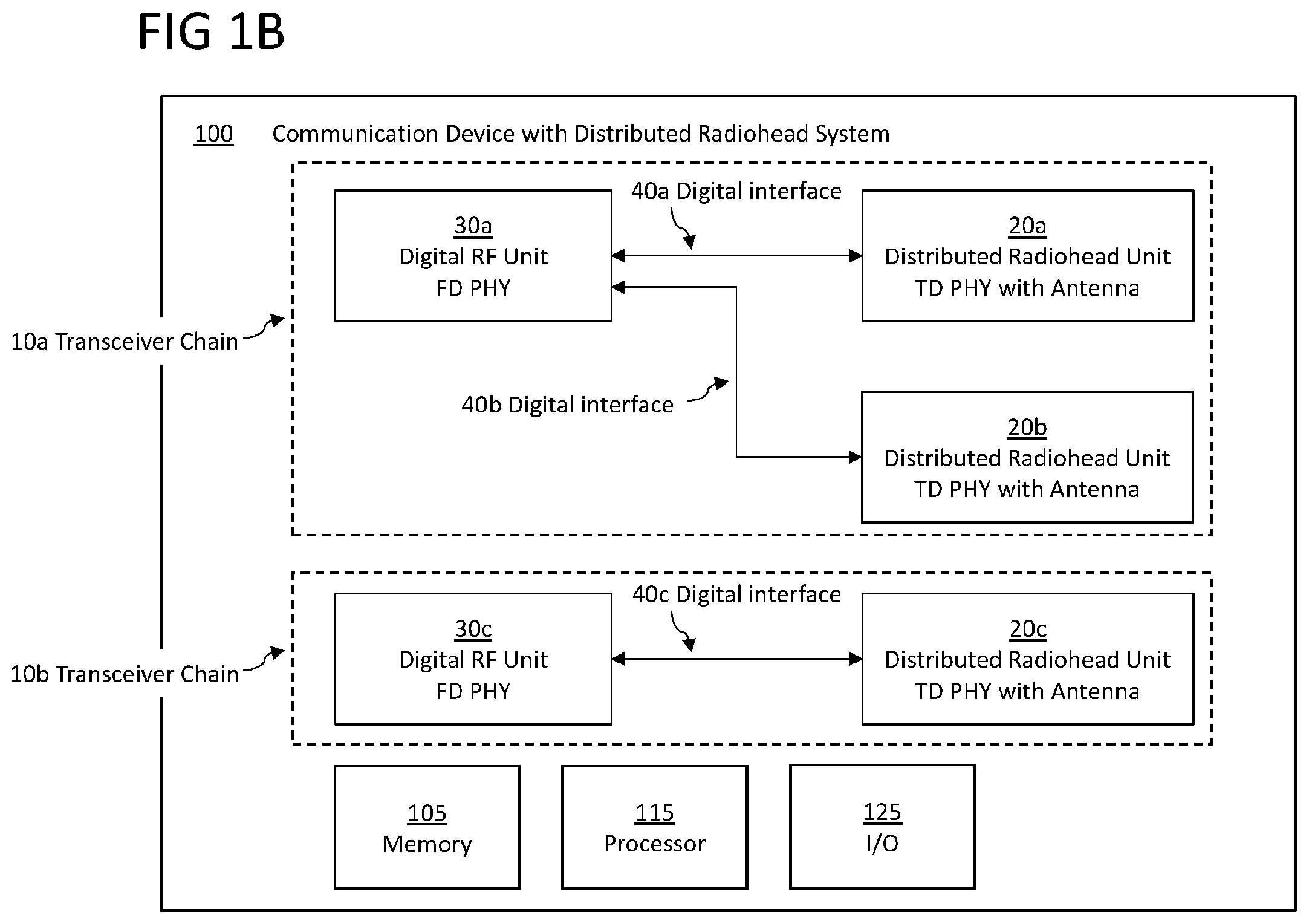 Patent US12556216 Figure 2 – Distributed radiohead system
