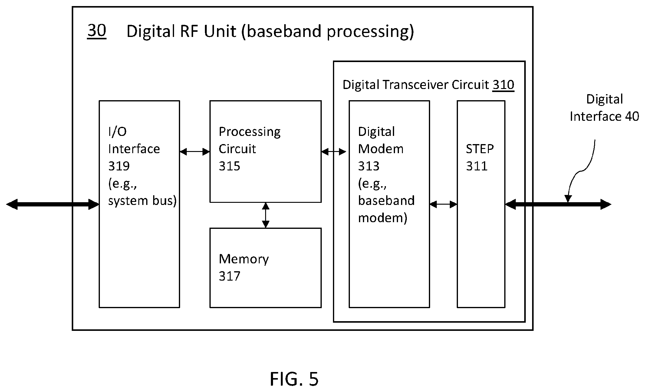 Patent US12556216 Figure 5 – Distributed radiohead system