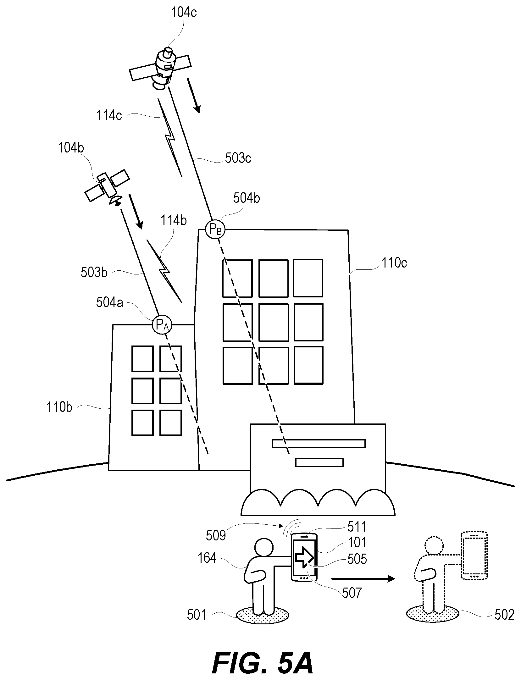 Patent US12556269 Figure 6 – Inter-satellite handover optimization based on terrestrial obstacle obstruction prediction by user device in obstruction scenarios