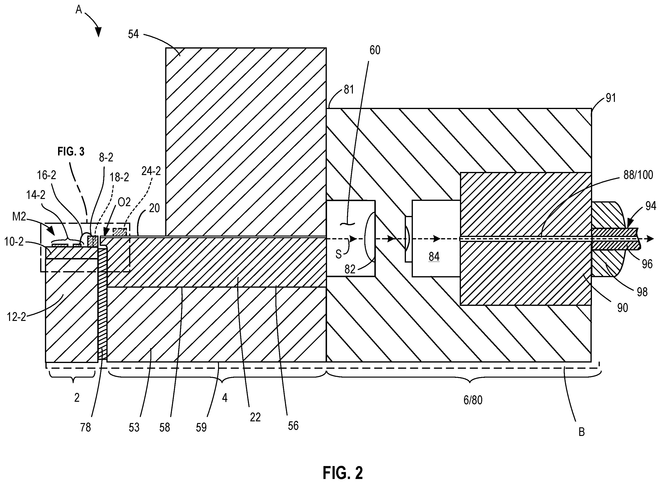 Patent US12556282 Figure 2 – Optical design with integrated photonics