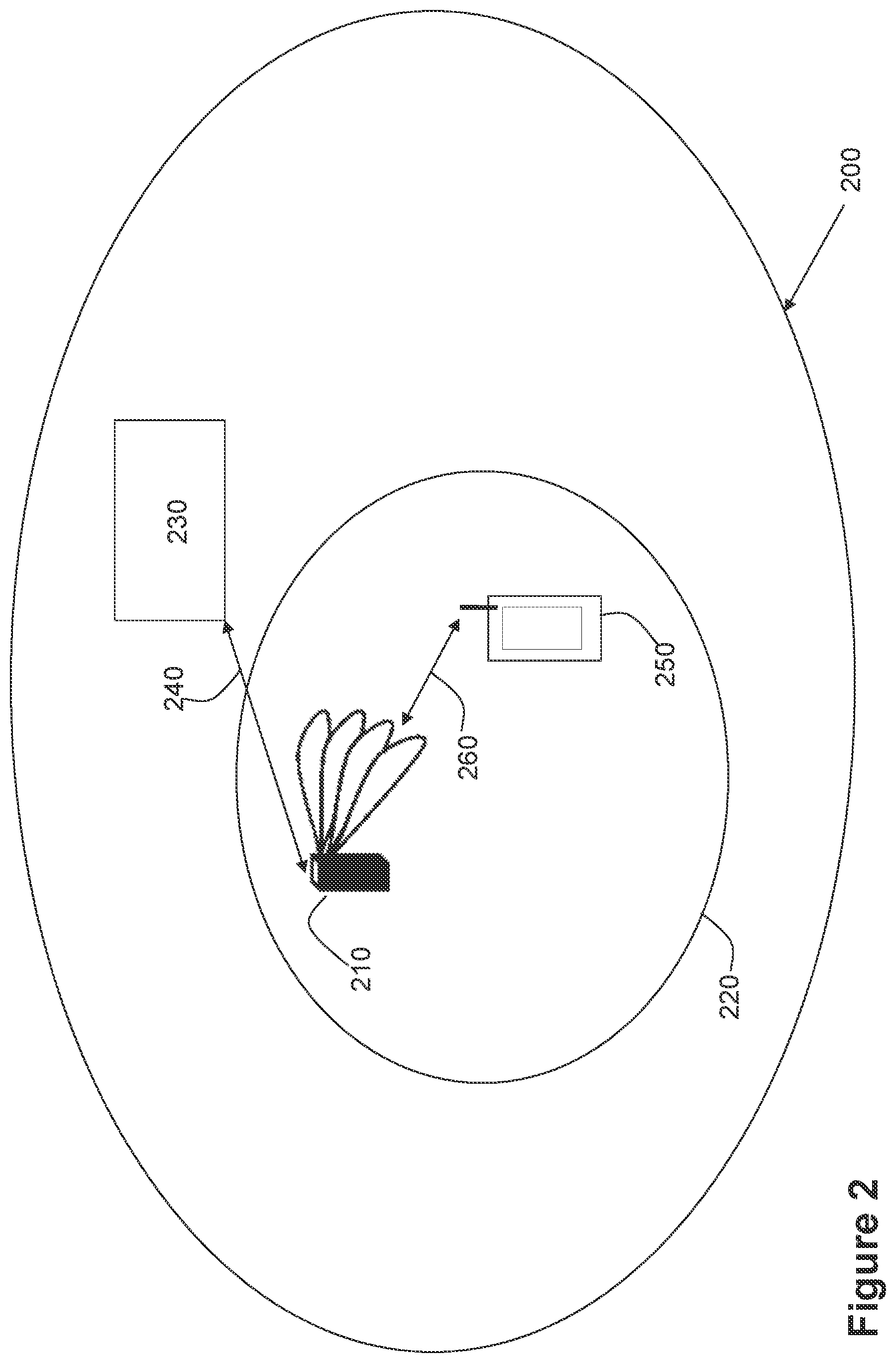 Patent US12556297 Figure 2 – Accessing a cell utilizing a multiple beam network