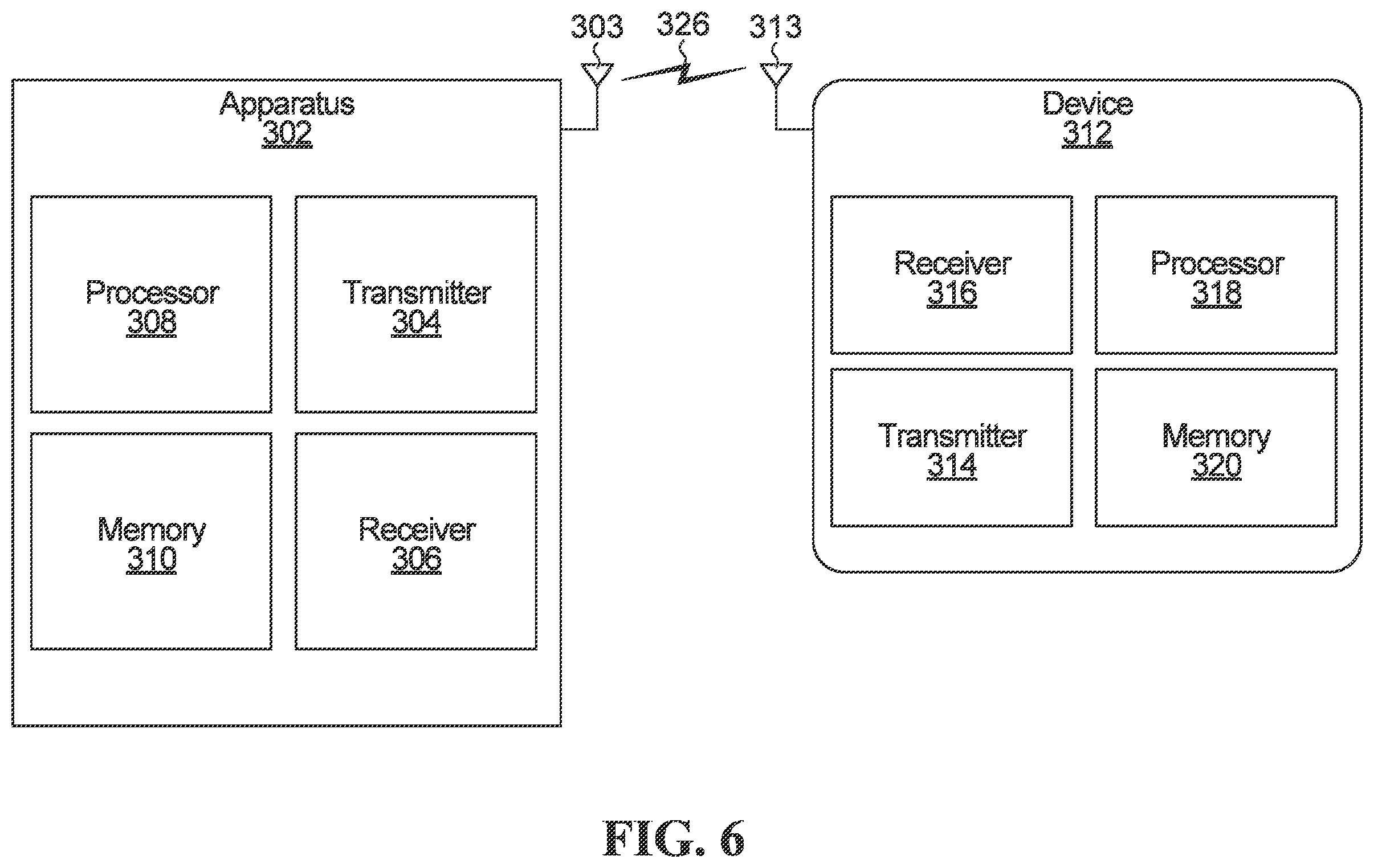Patent US12556349 Figure 6 – Apparatuses and methods for flexible spectrum