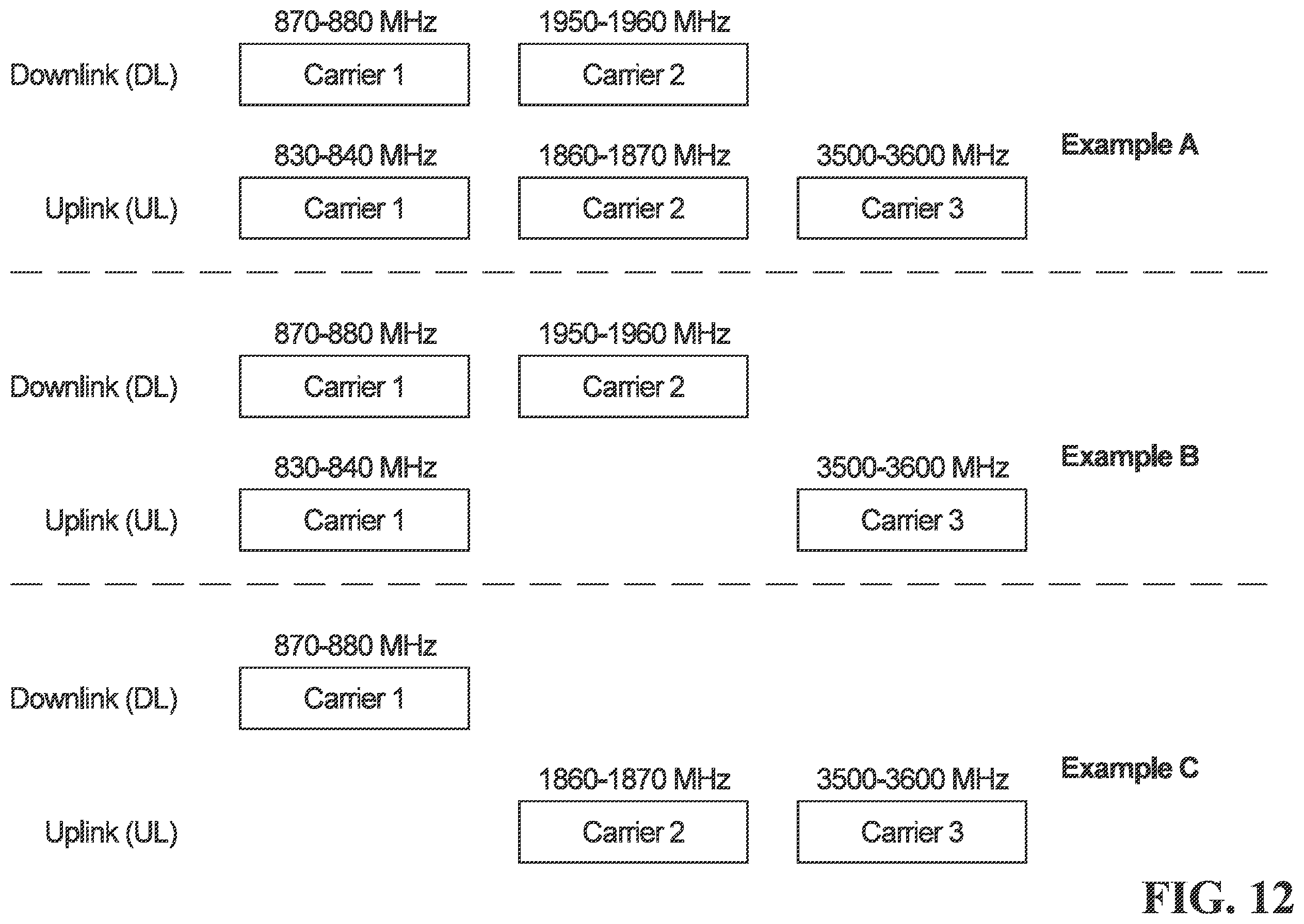 Patent US12556349 Figure 11 – Apparatuses and methods for flexible spectrum