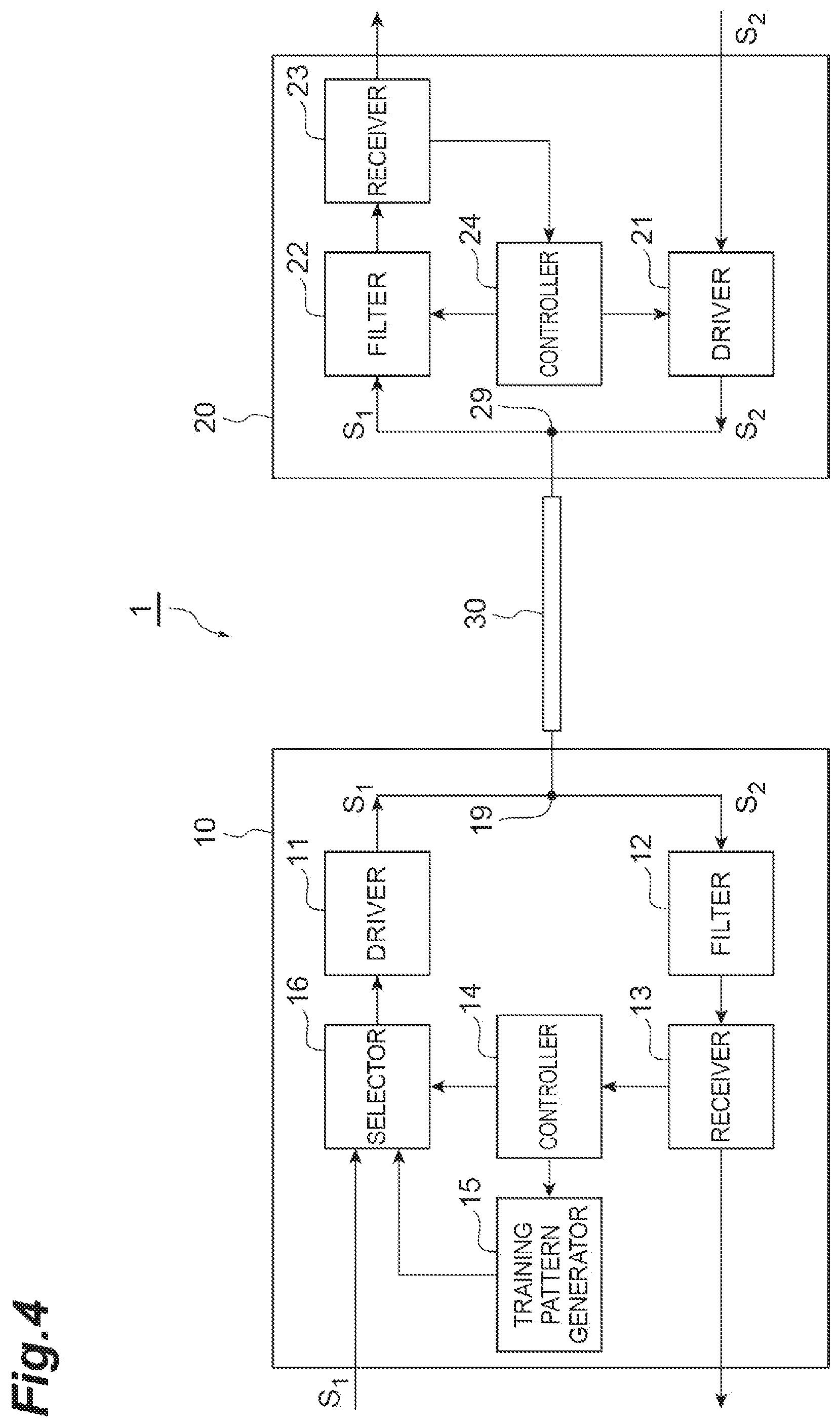 Patent US12556360 Figure 4 – Signal transmitting and receiving device and bidirectional communication system