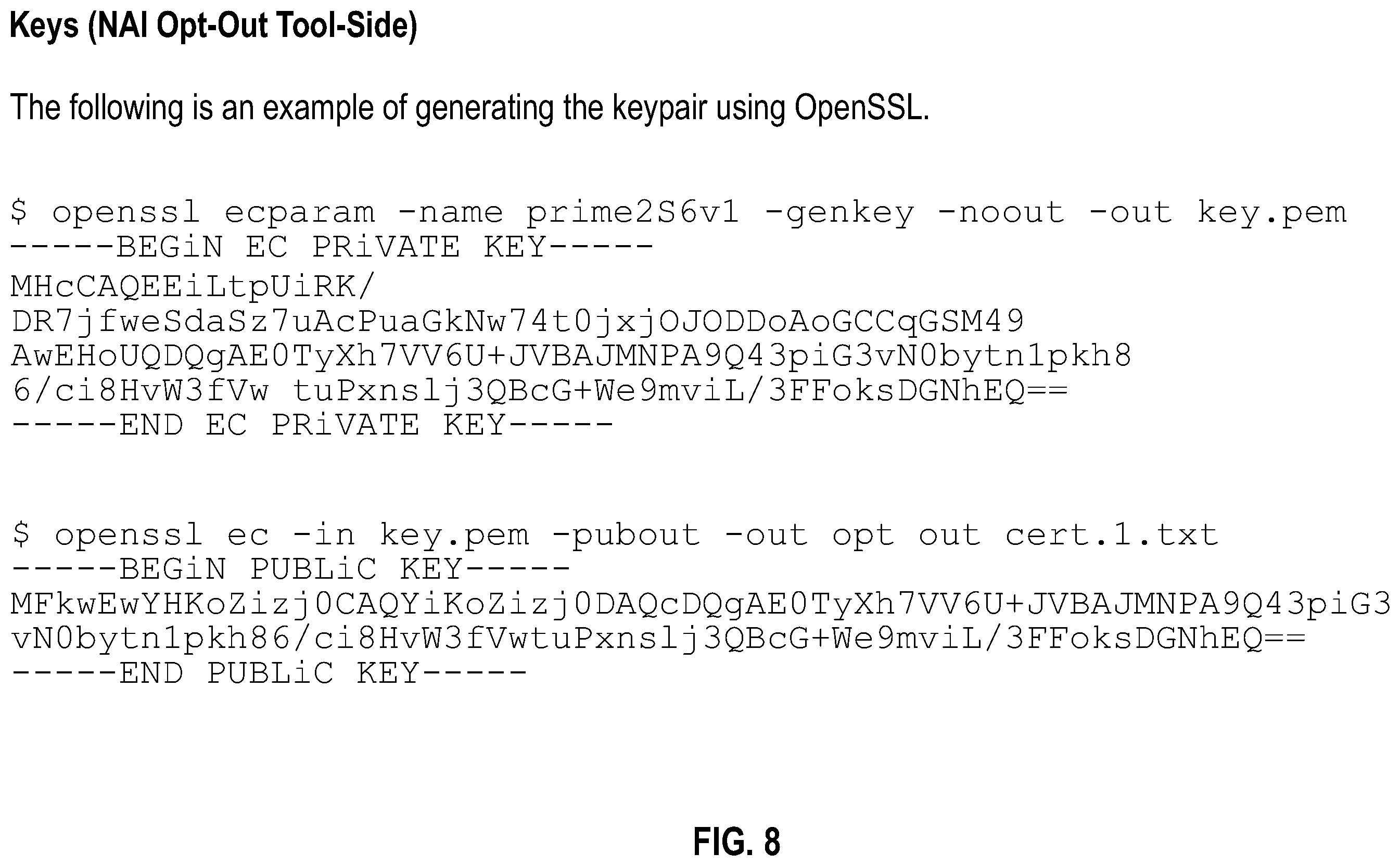 Patent US12556396 Figure 8 – Opt-out systems and methods for tailored advertising