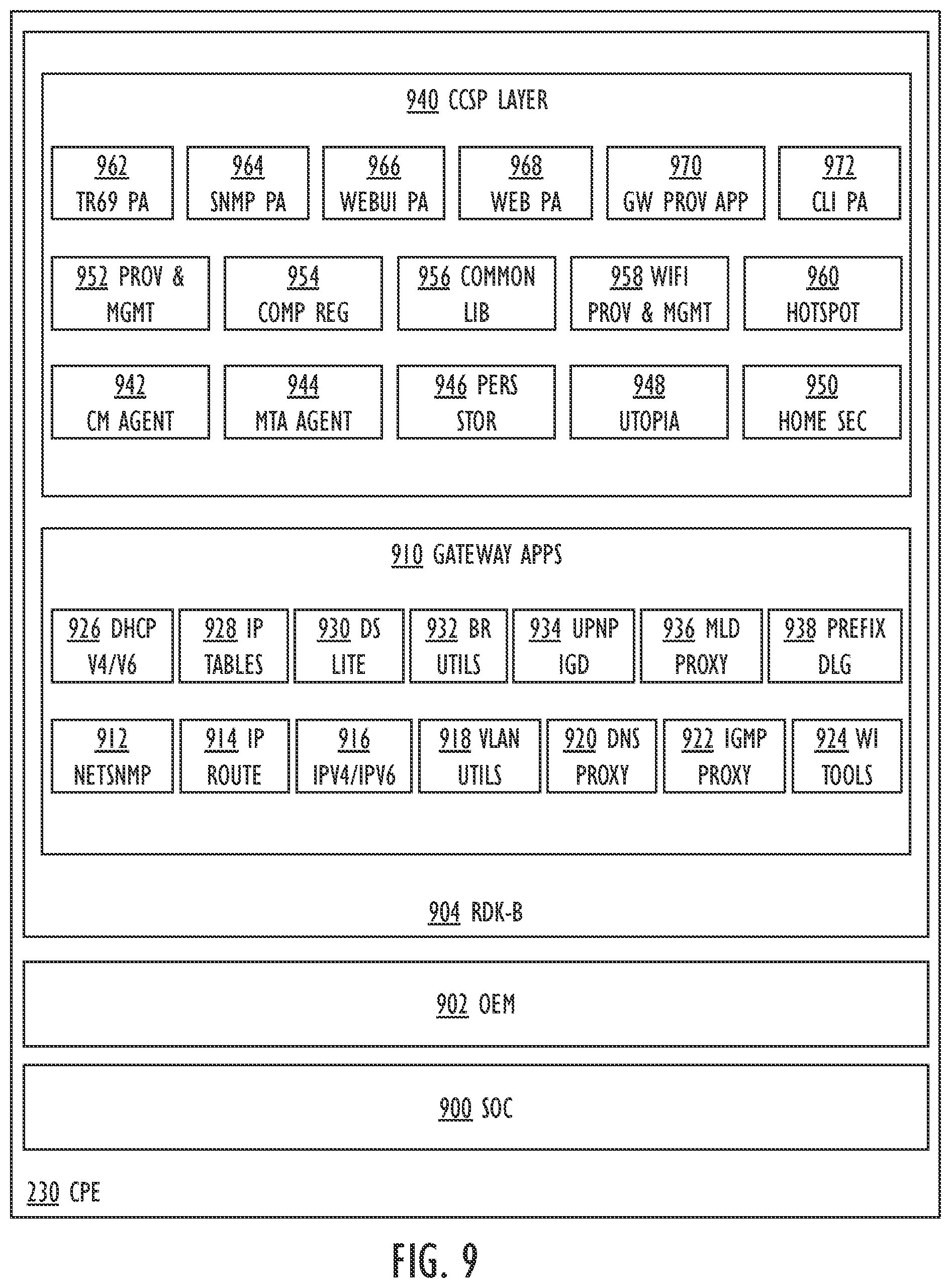 Patent US12556425 Figure 7 – Passing connected device identity to service in customer-premises equipment
