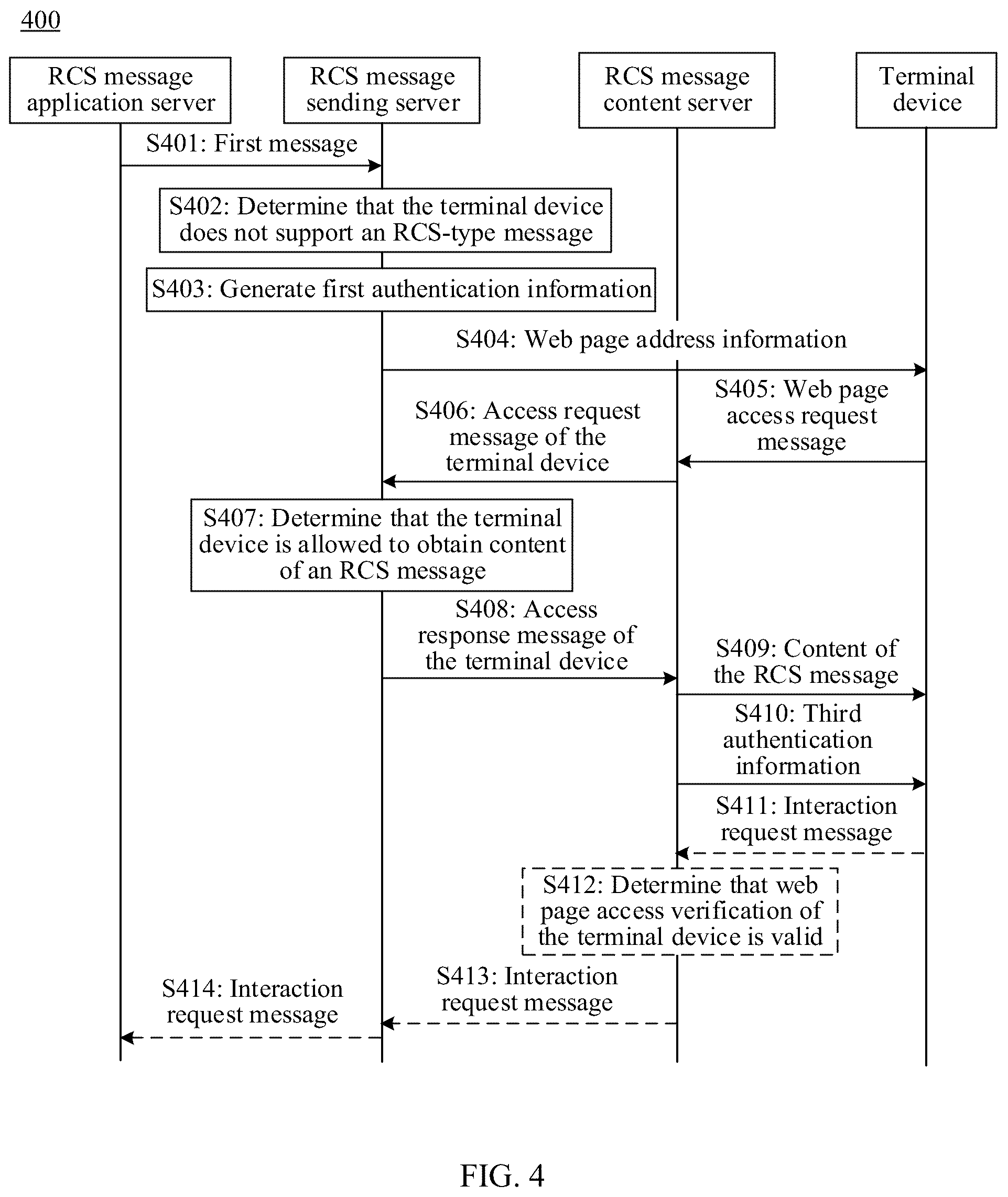 Patent US12556502 Figure 3 – Method and apparatus for sending rich communication suite (RCS) message